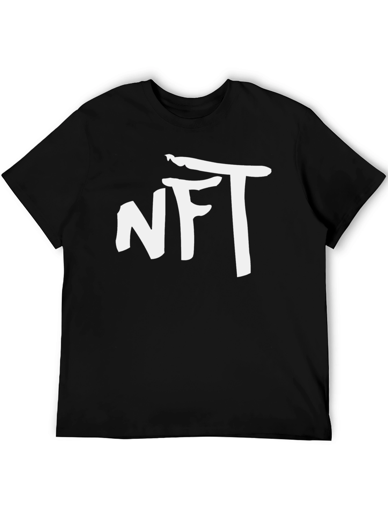 NFT Graphic T-Shirt - Black Cotton Blend