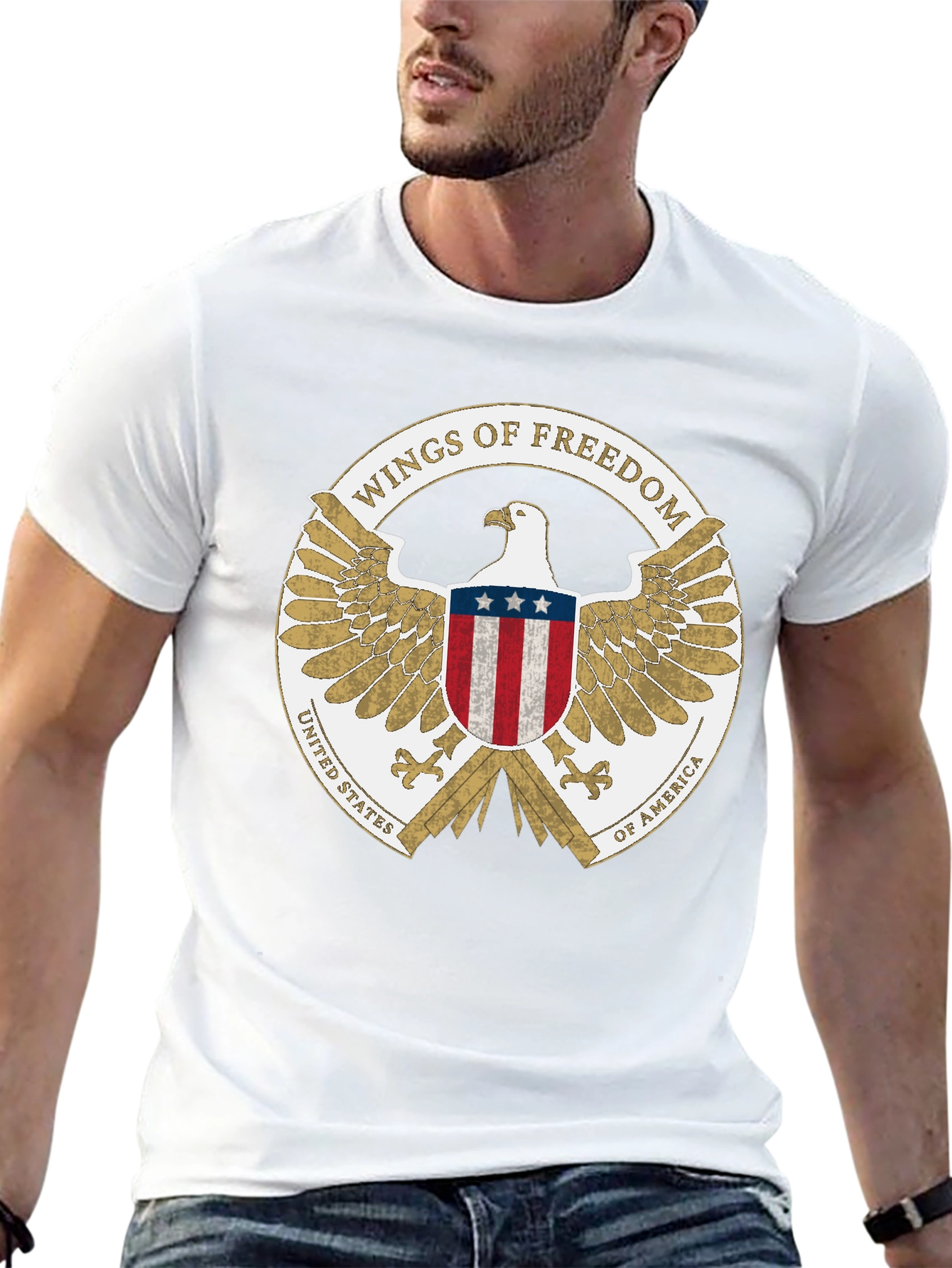 Wings of Freedom USA Eagle T-Shirt