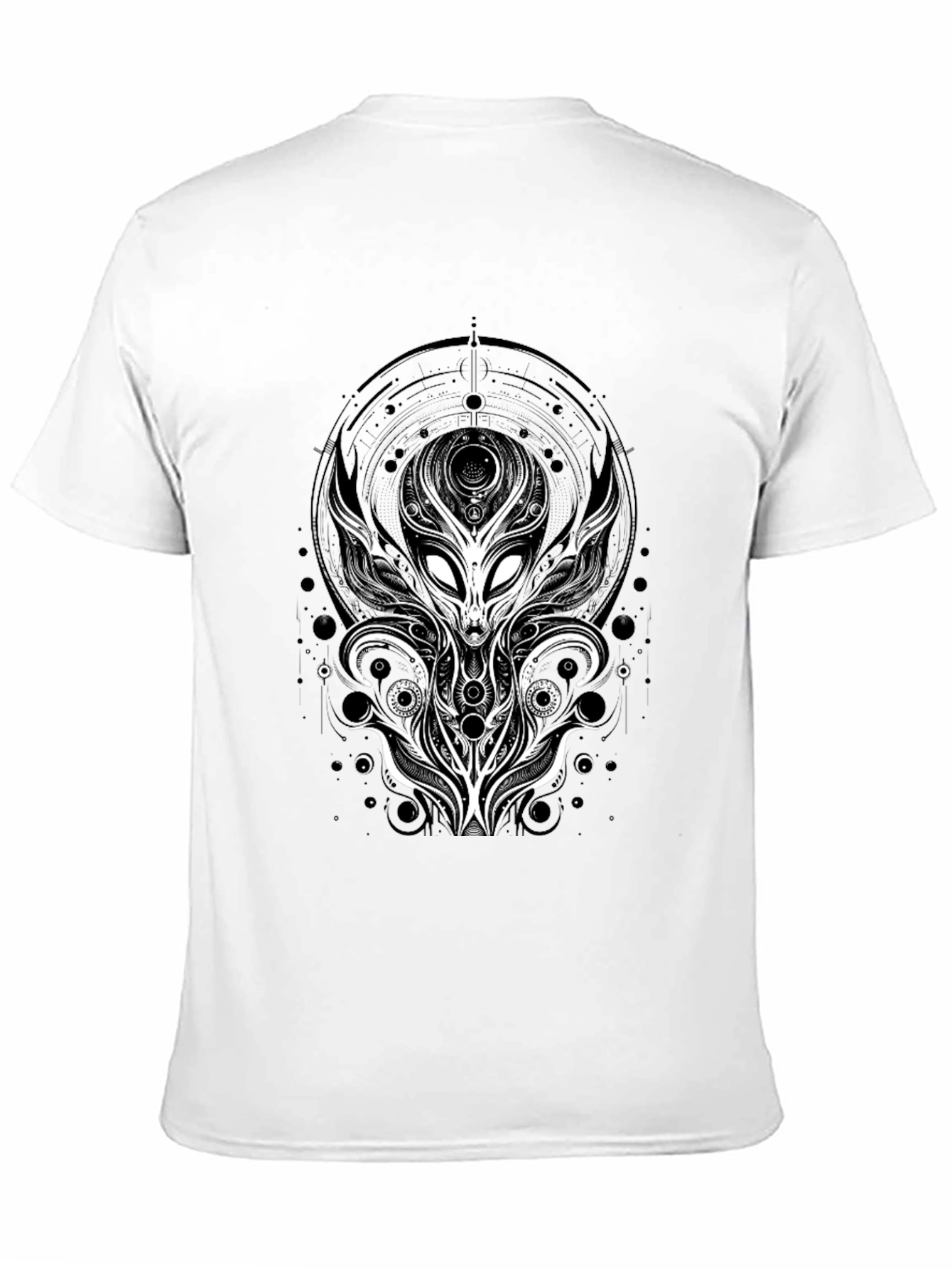 Alien Graphic Tee - Unique Design Black T-Shirt