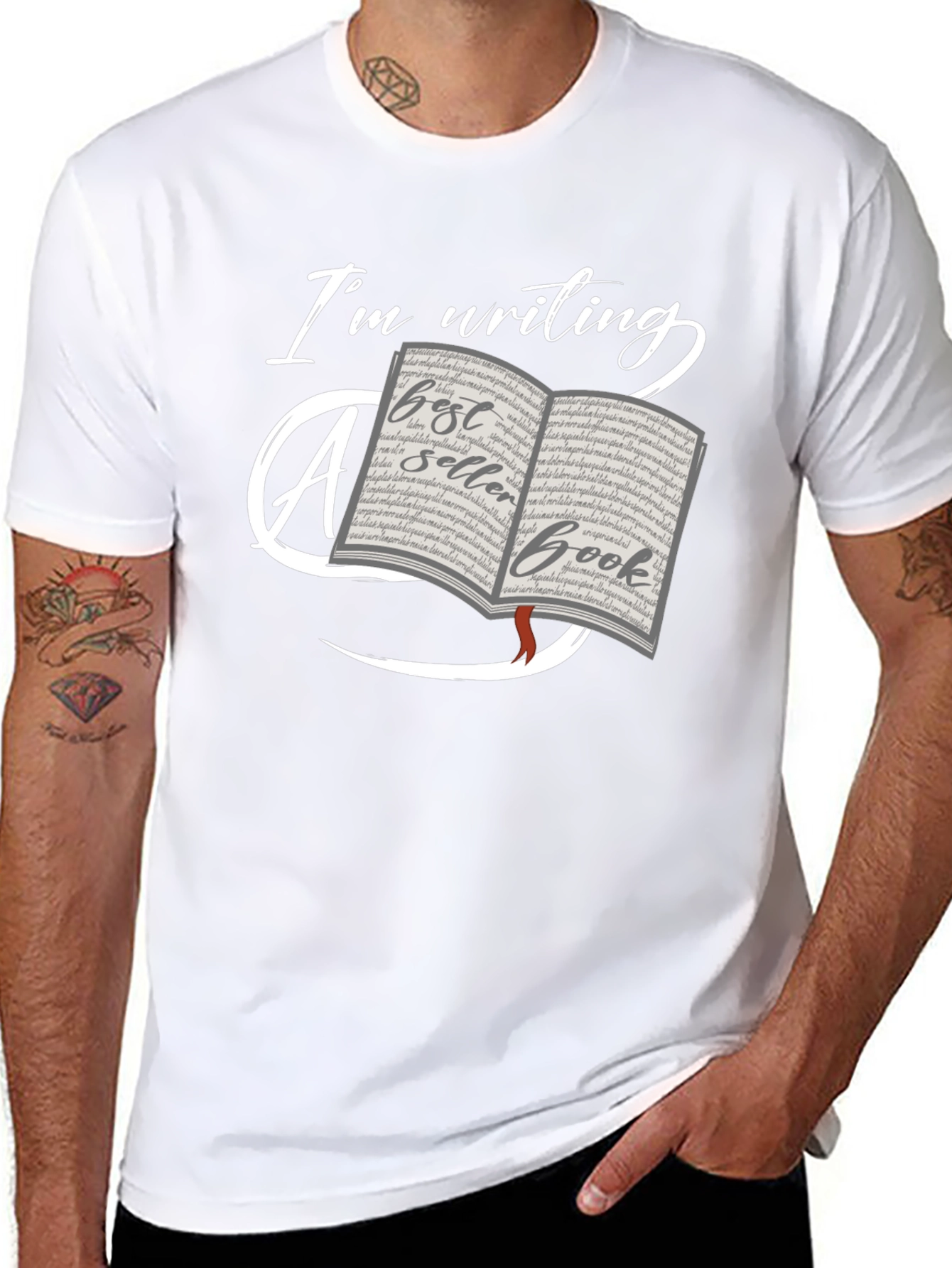 Writers Tee: Im Writing a Bestseller Book T-Shirt