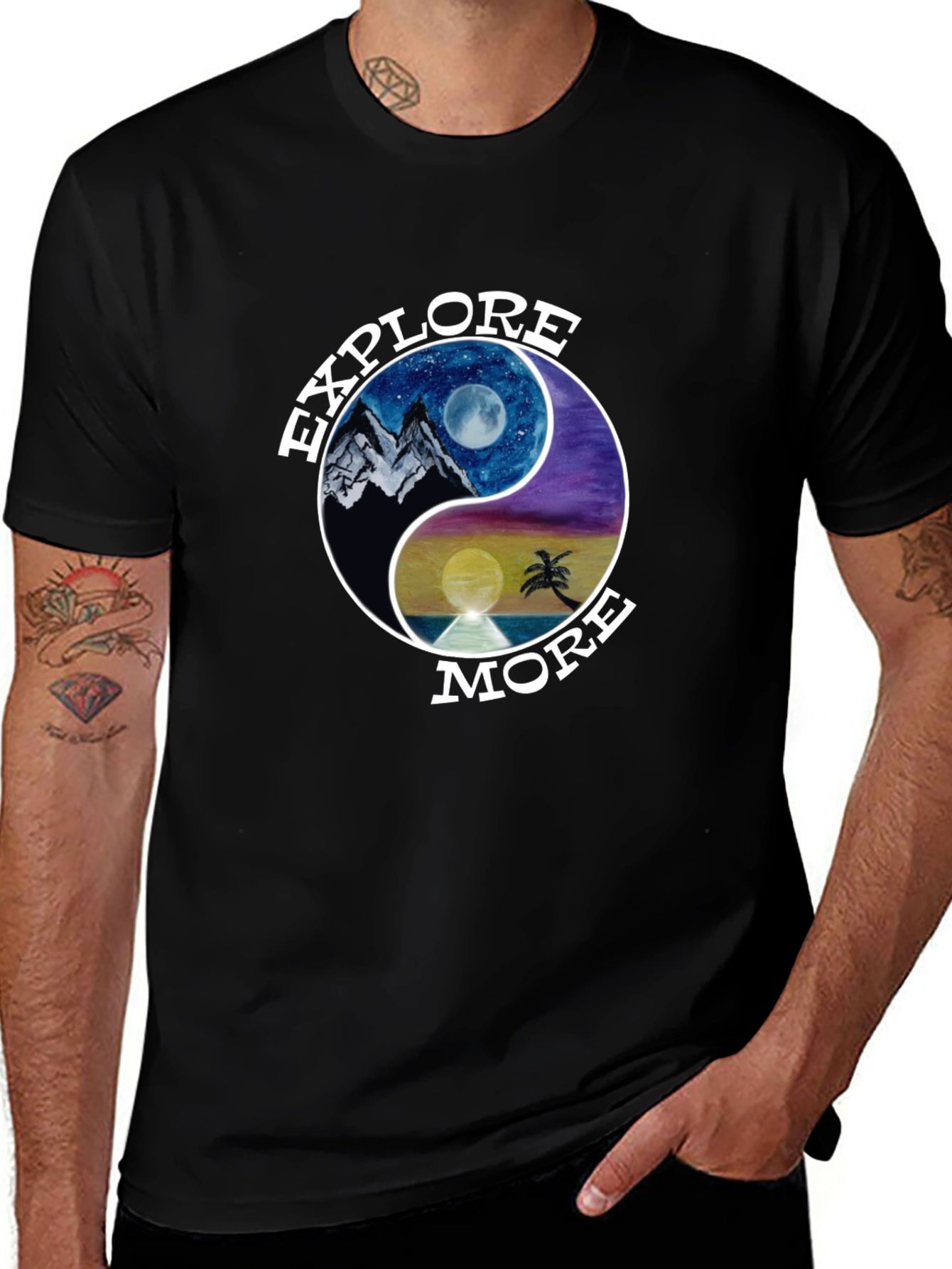 Explore More Yin Yang Graphic T-Shirt