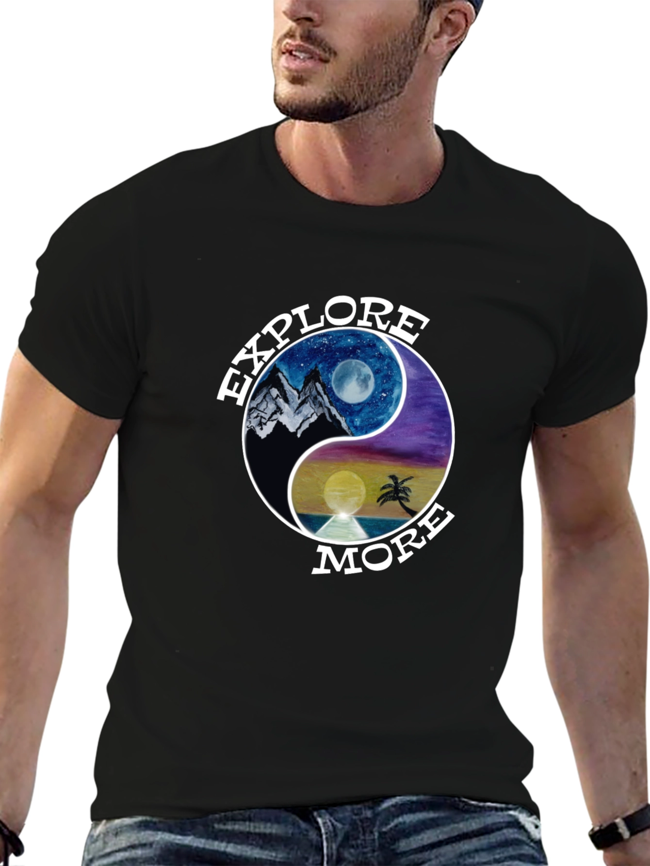 Explore More Yin Yang Graphic T-Shirt