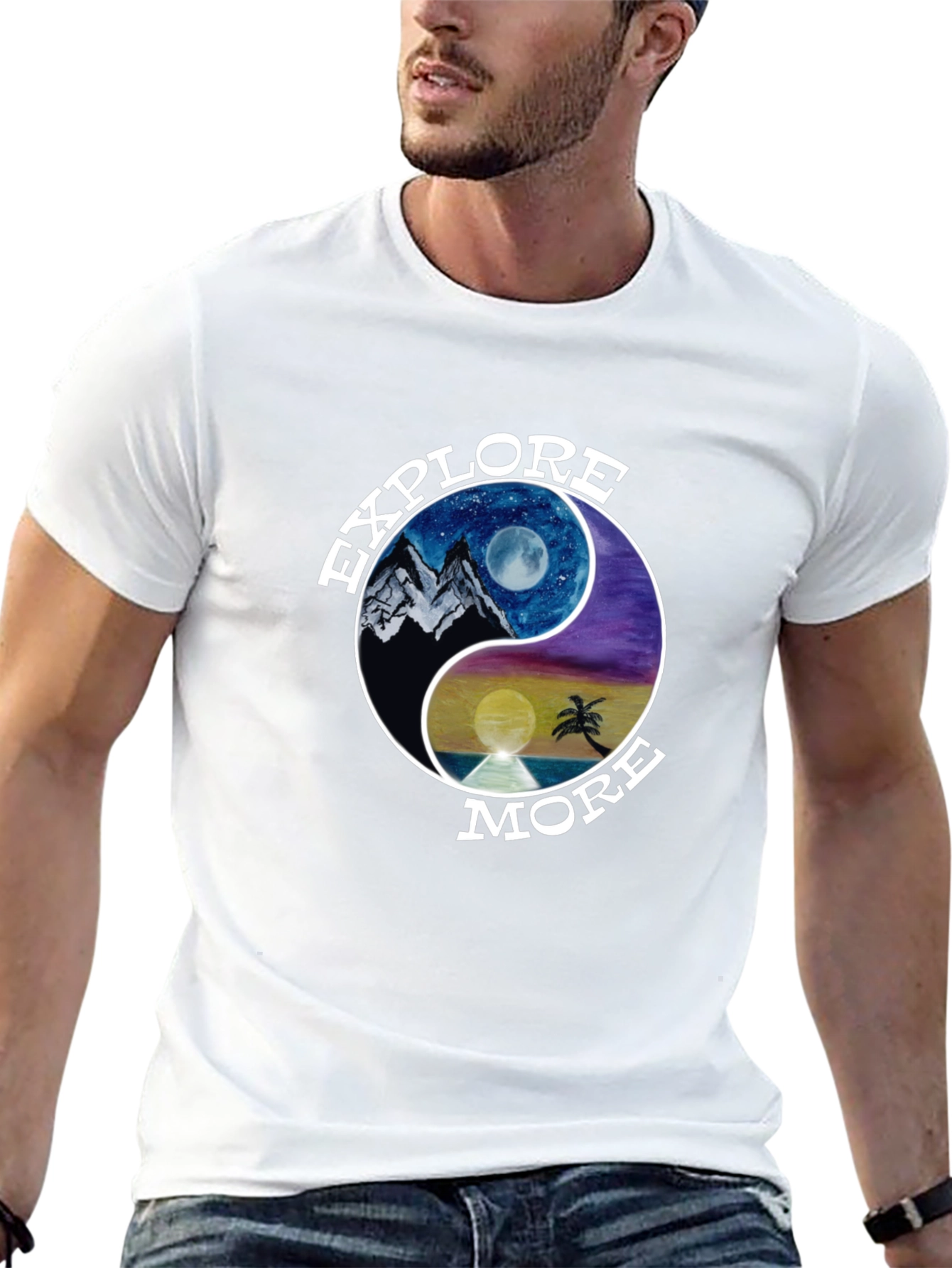 Explore More Yin Yang Graphic T-Shirt