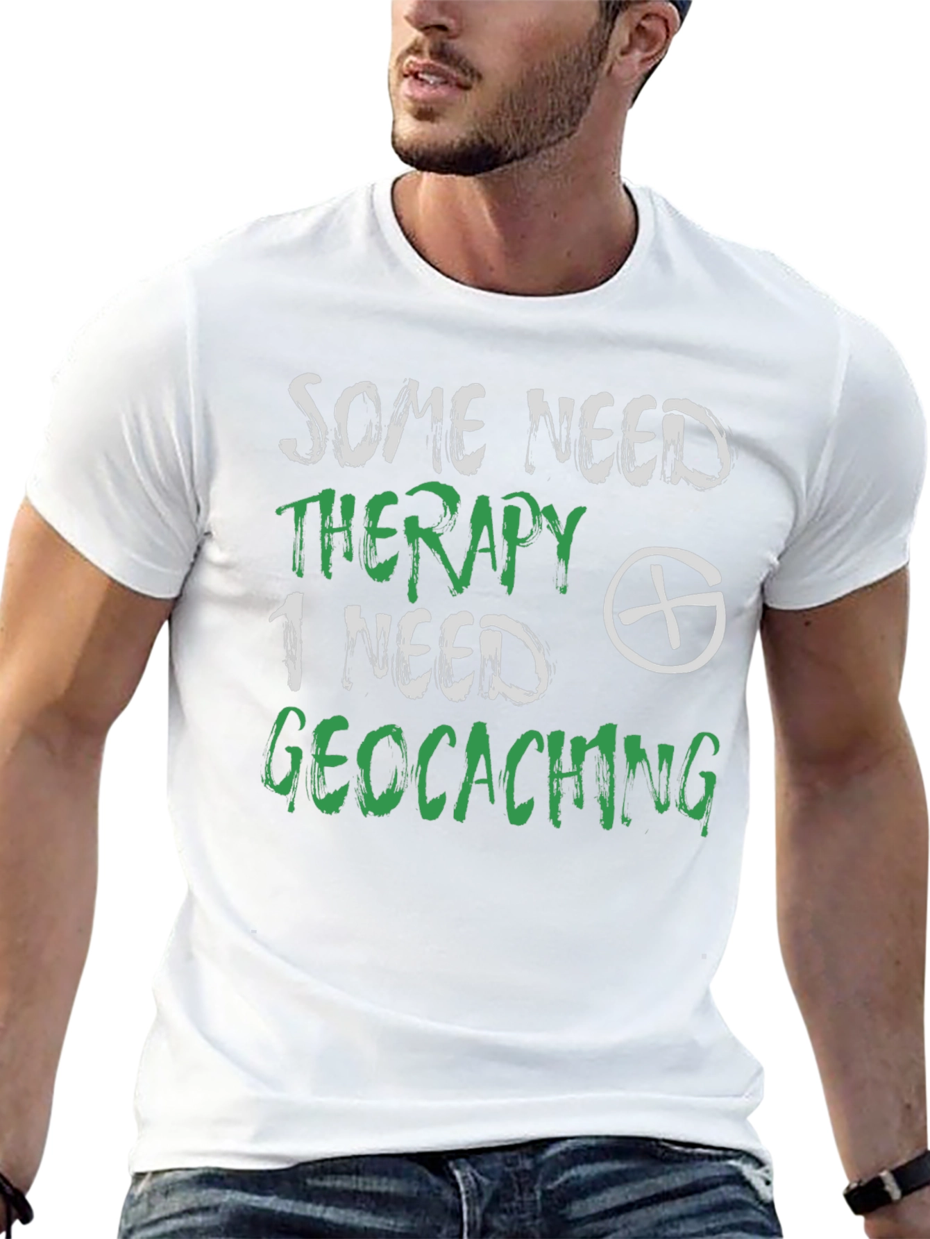 Geocaching Therapy T-Shirt - Funny Hobby Tee