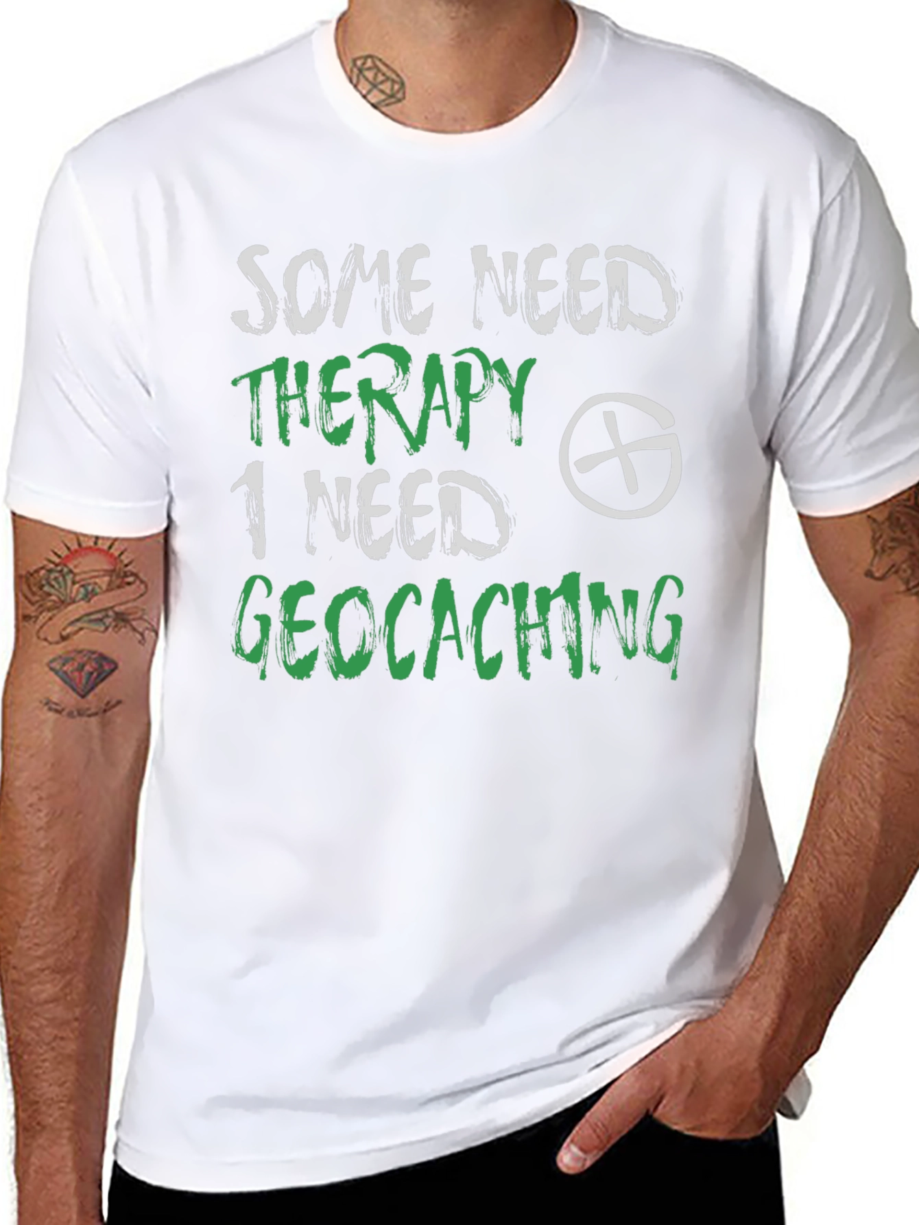 Geocaching Therapy T-Shirt - Funny Hobby Tee