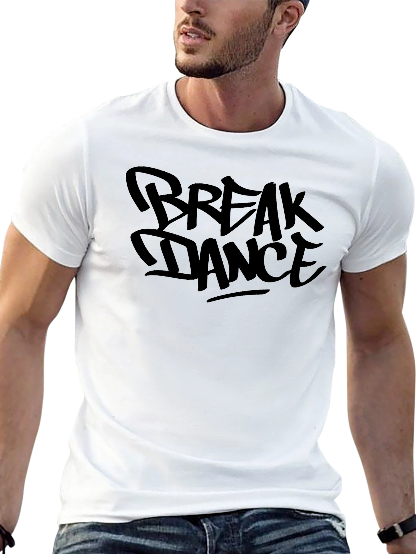 Break Dance Graphic Black T-Shirt