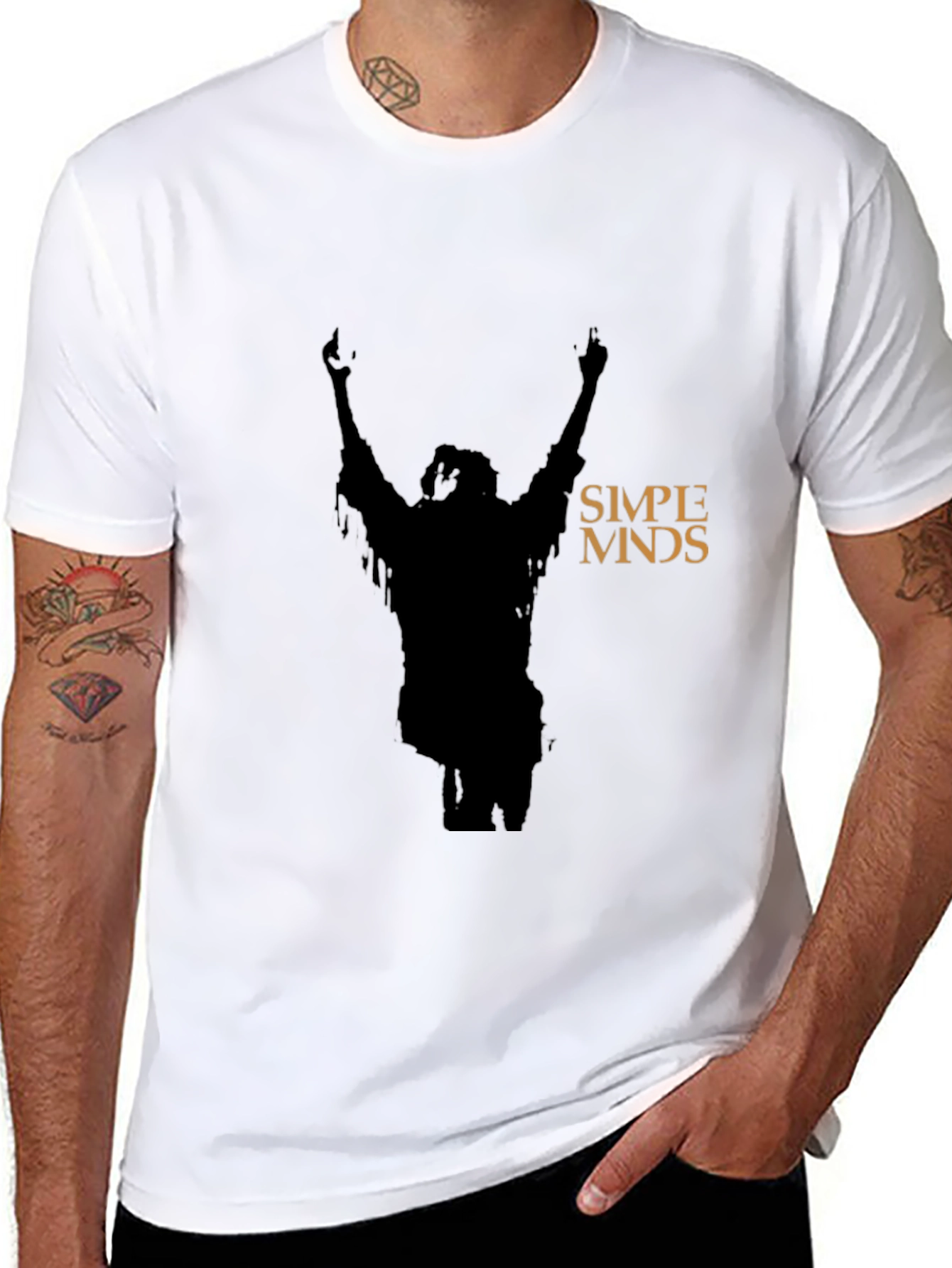 Simple Minds Graphic T-Shirt - Black