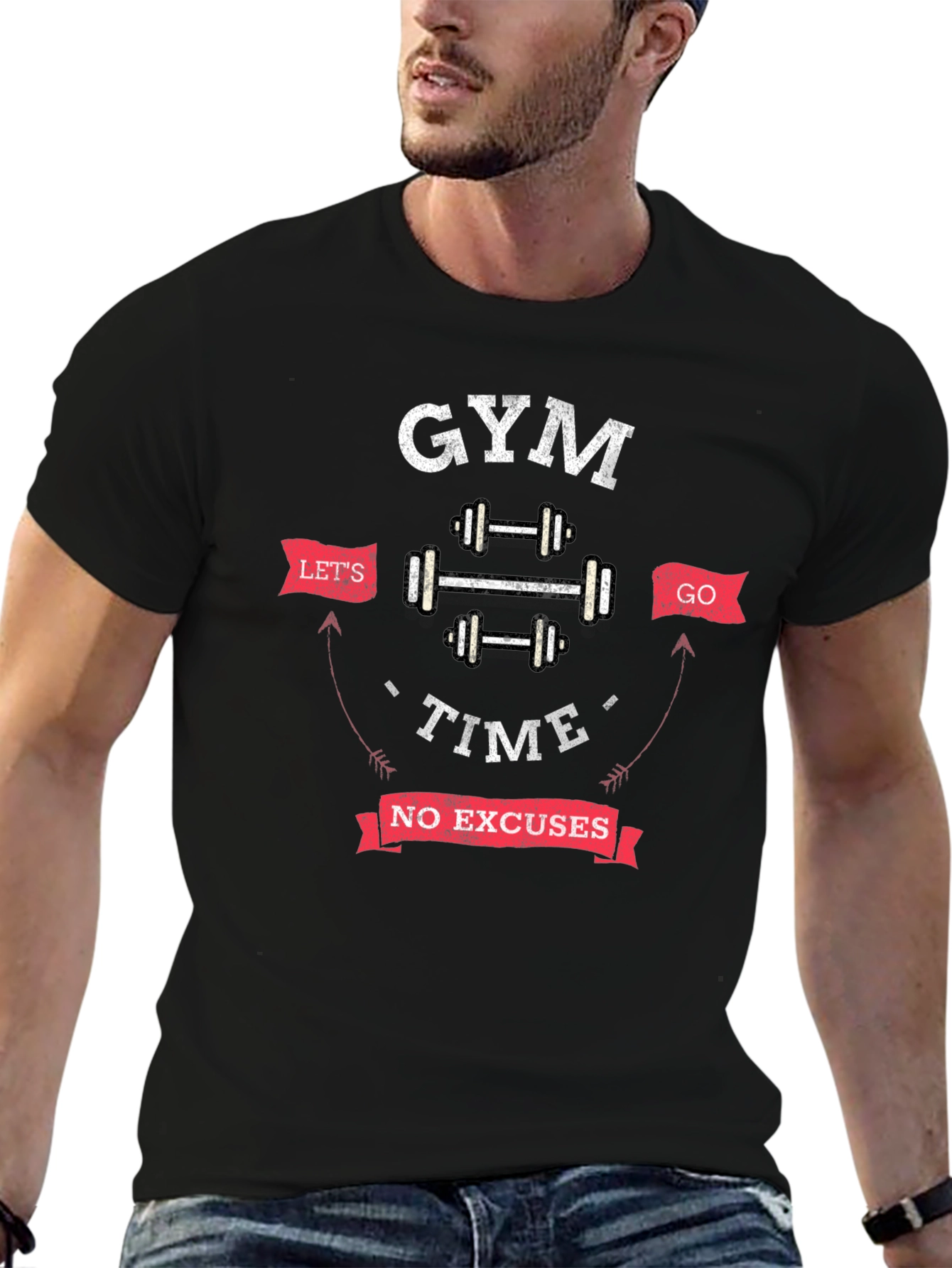 Gym Time T-Shirt - No Excuses