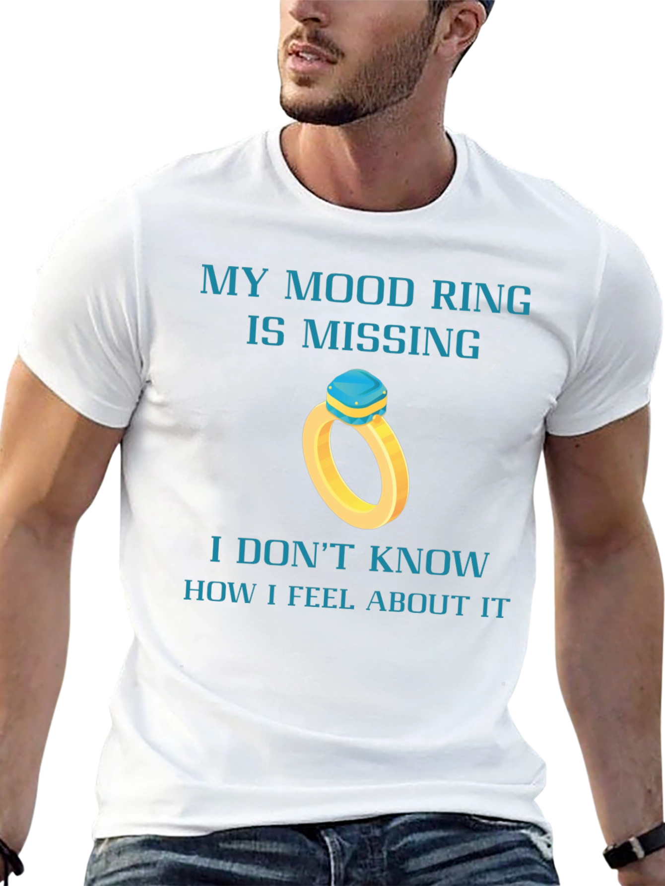 Mood Ring Missing Funny Graphic Tee