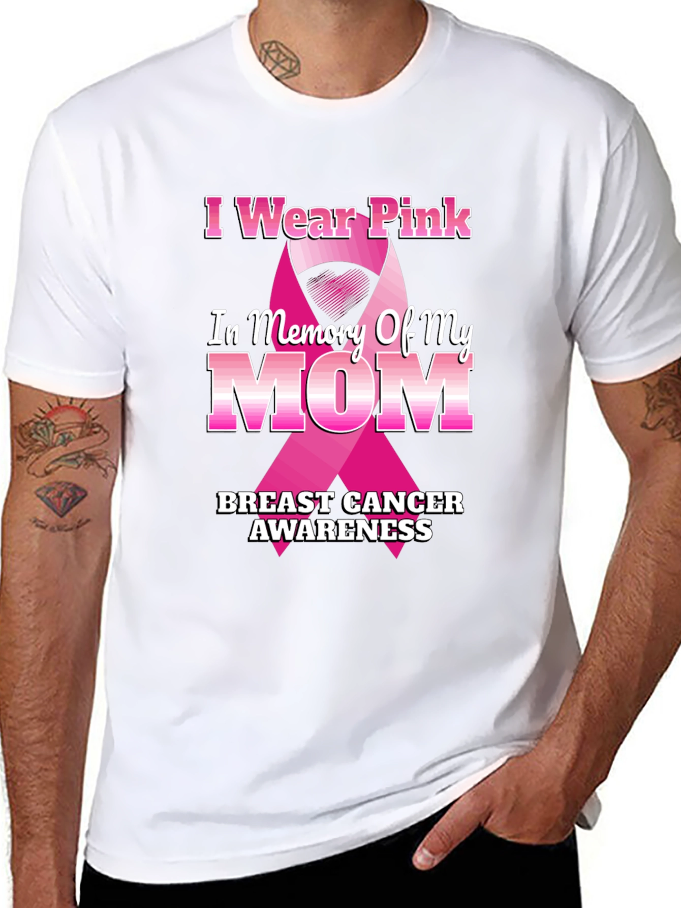 Pink Ribbon Breast Cancer Awareness T-Shirt