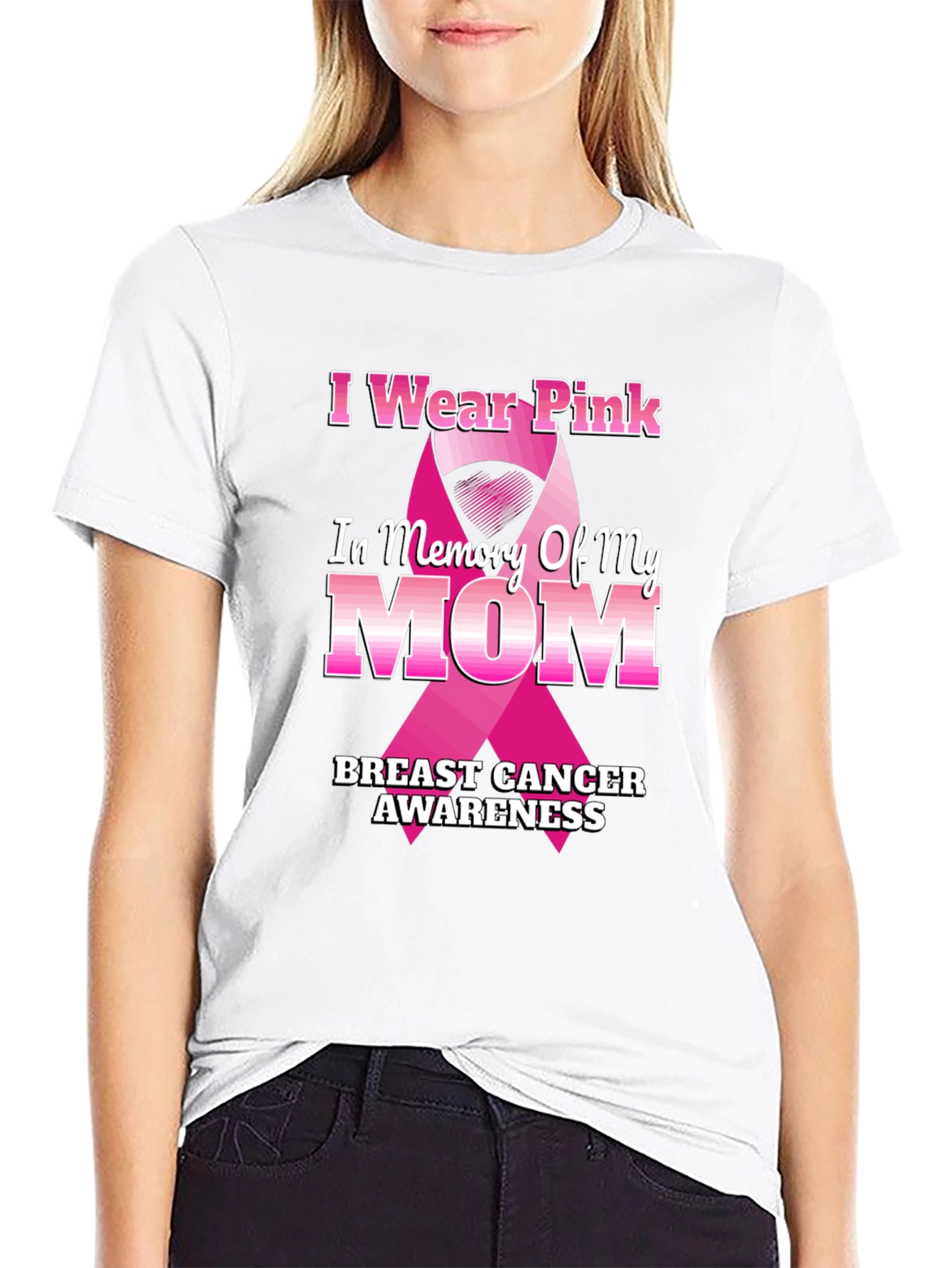Pink Ribbon Breast Cancer Awareness T-Shirt