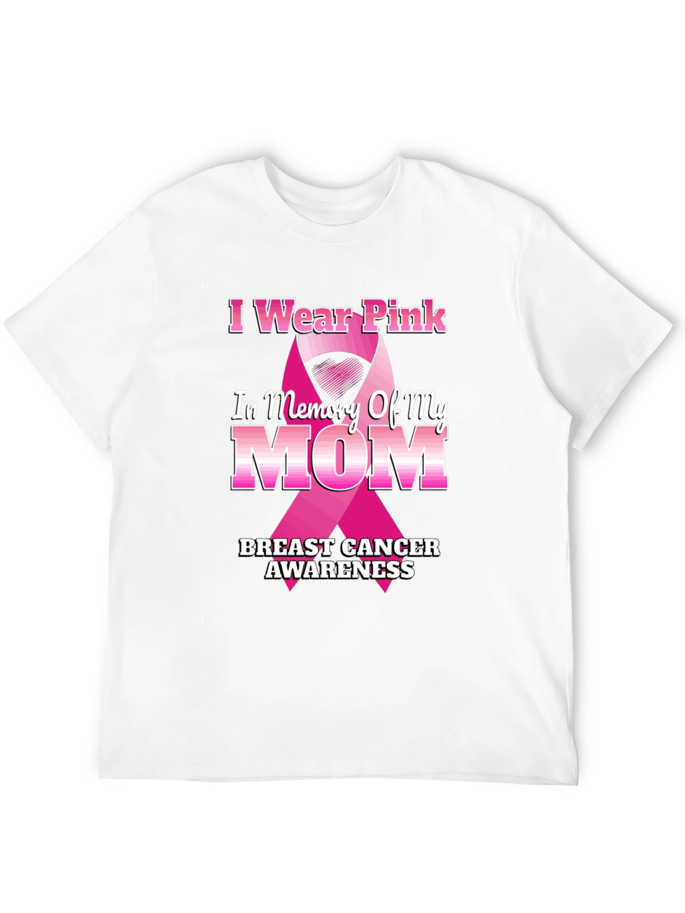Pink Ribbon Breast Cancer Awareness T-Shirt