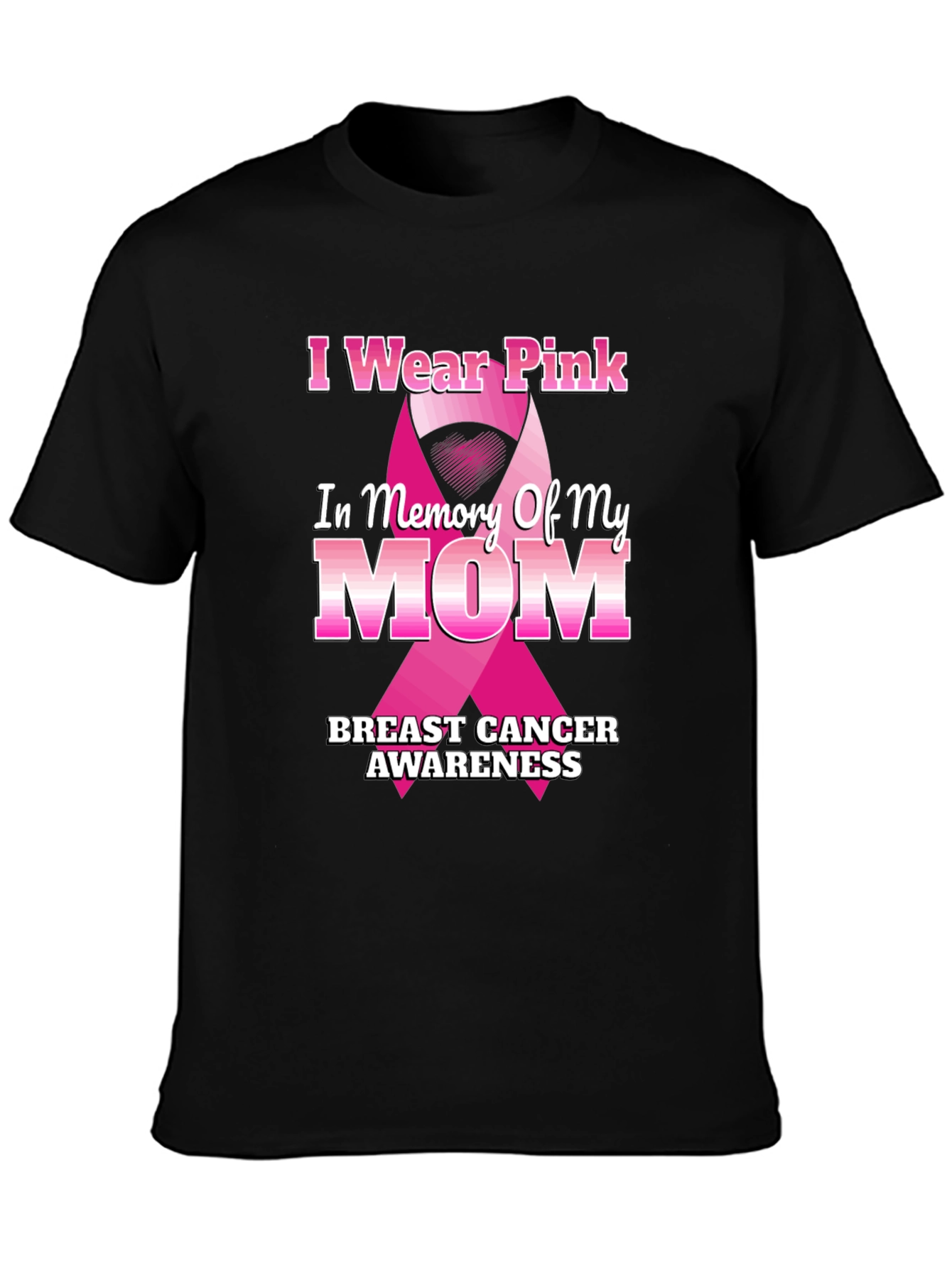 Pink Ribbon Breast Cancer Awareness T-Shirt