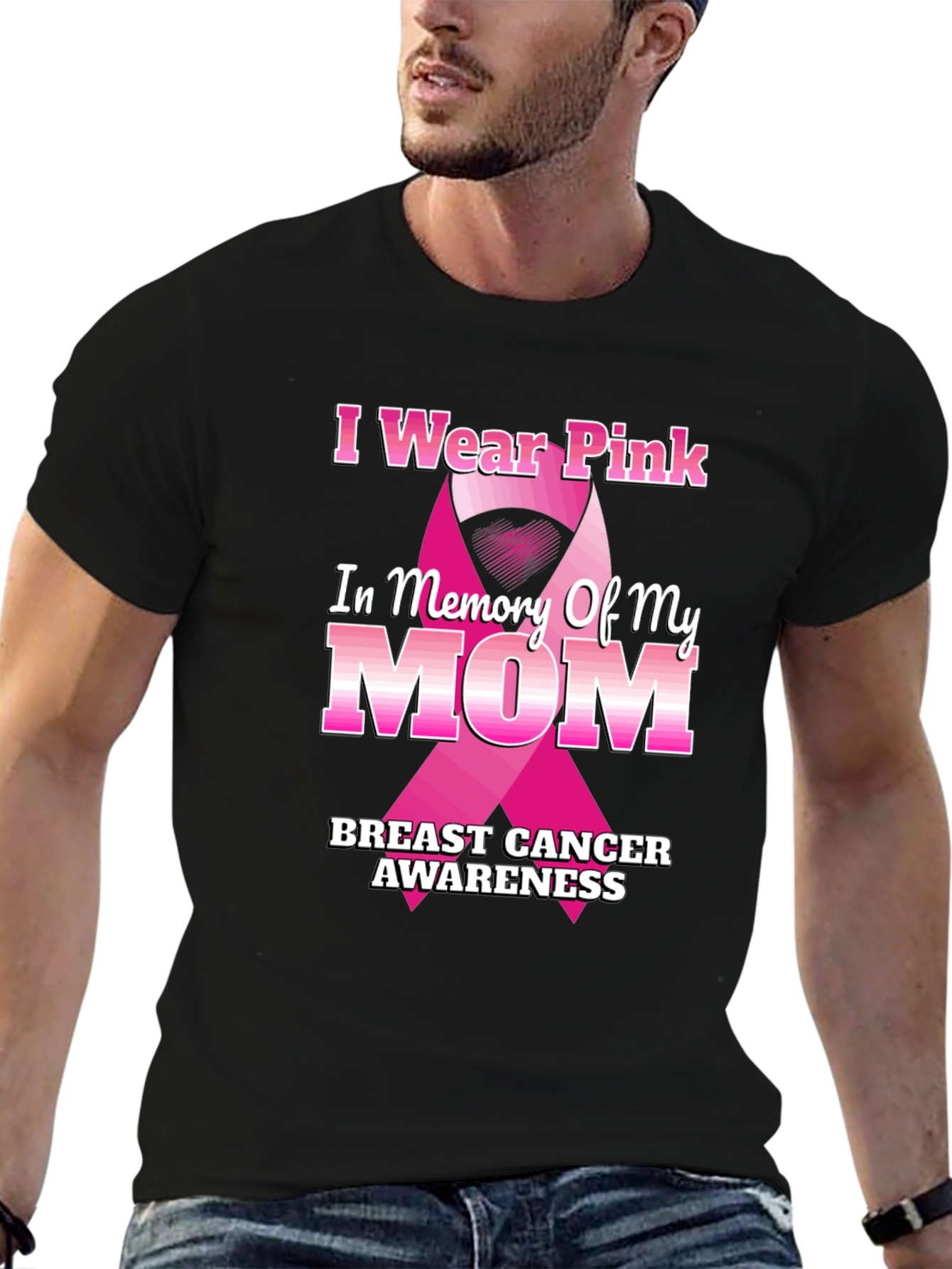 Pink Ribbon Breast Cancer Awareness T-Shirt