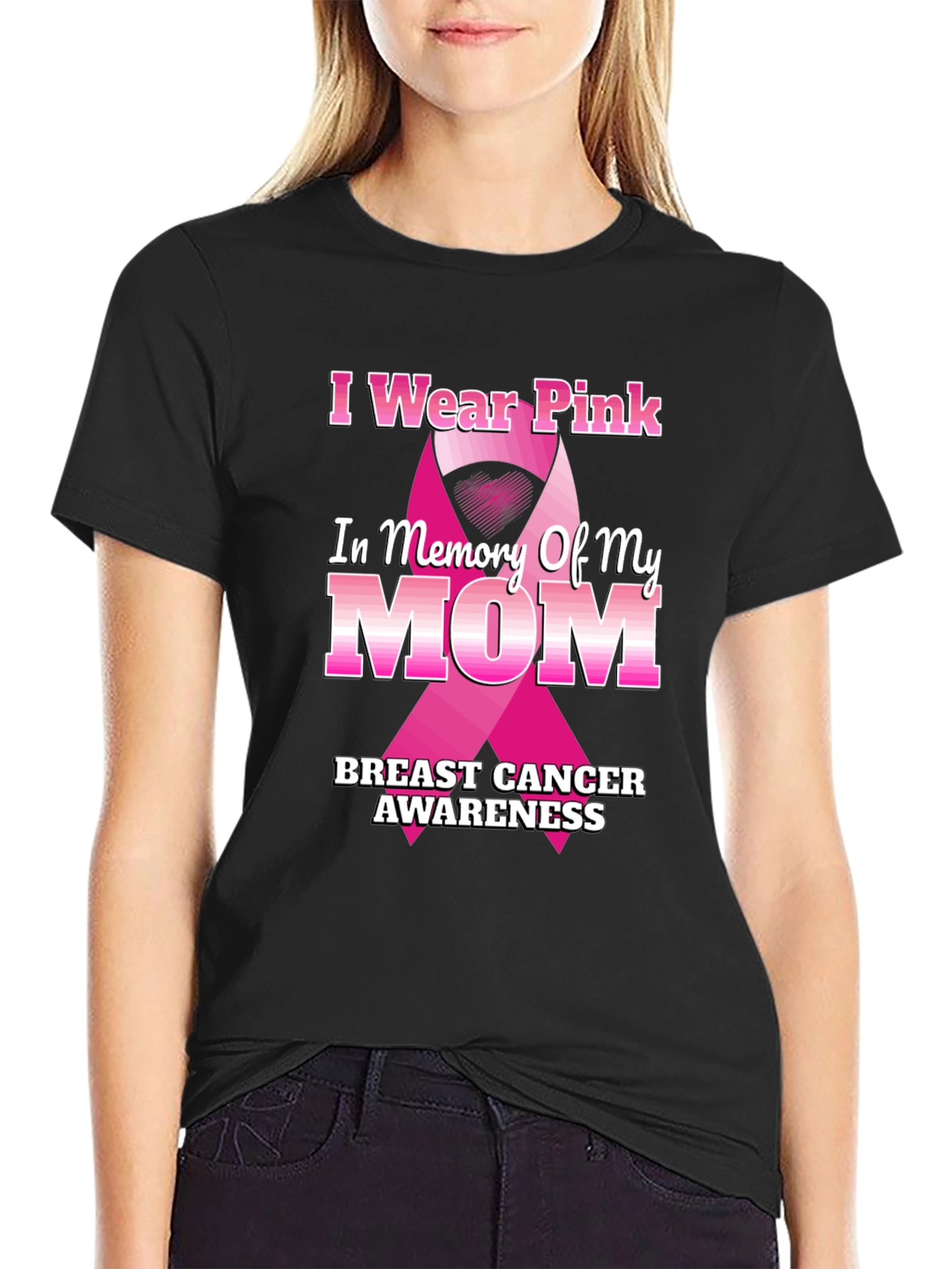 Pink Ribbon Breast Cancer Awareness T-Shirt