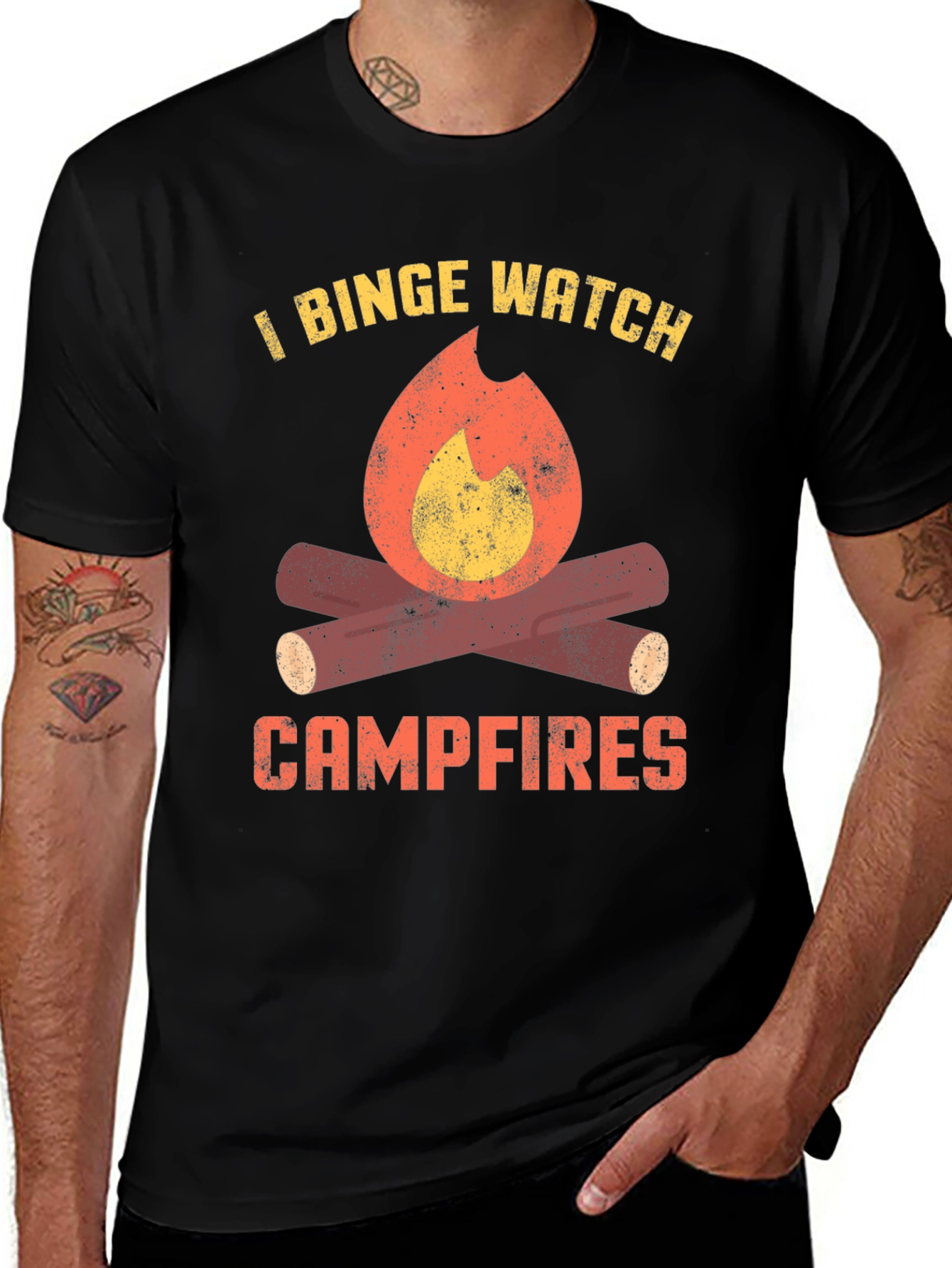 I Binge Watch Campfires Graphic Tee