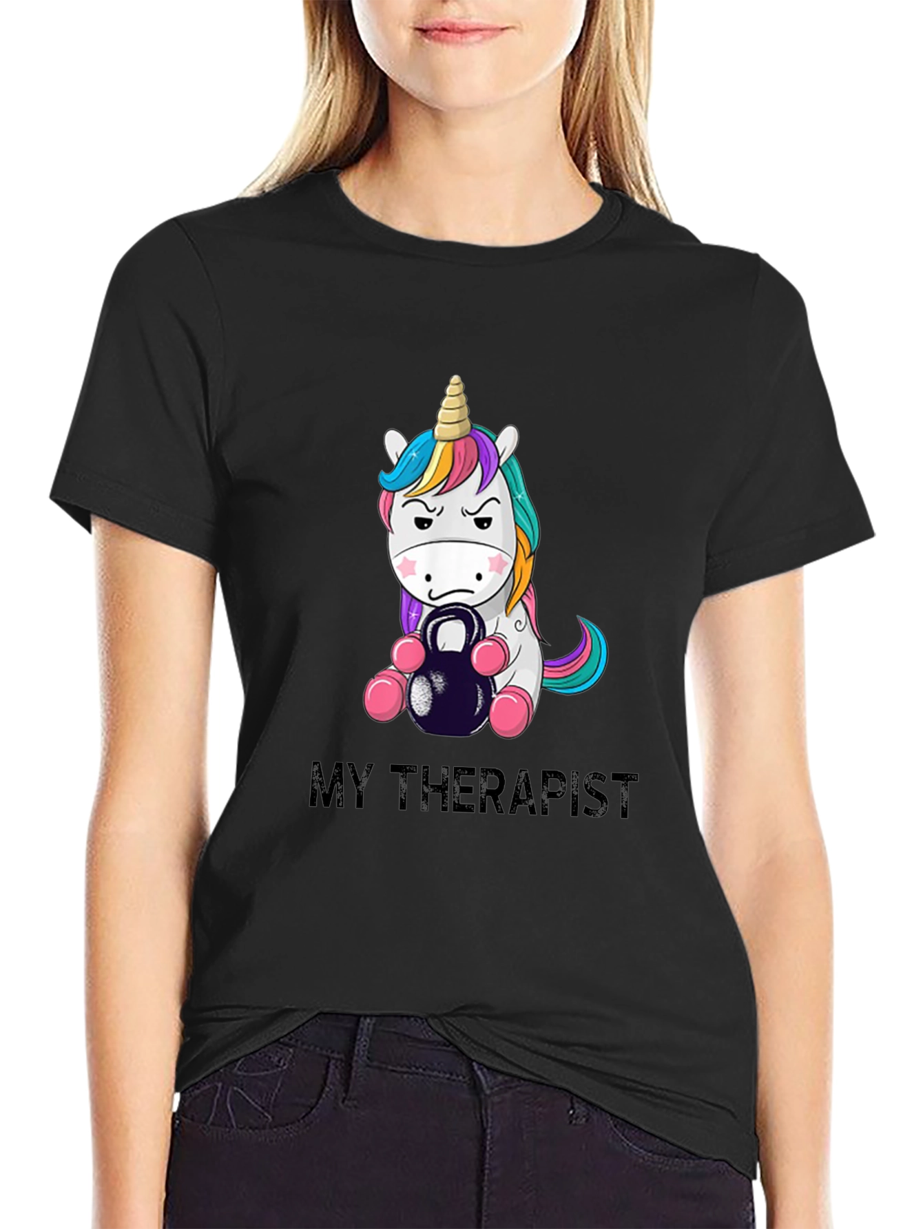 My Therapist Unicorn Kettlebell T-Shirt