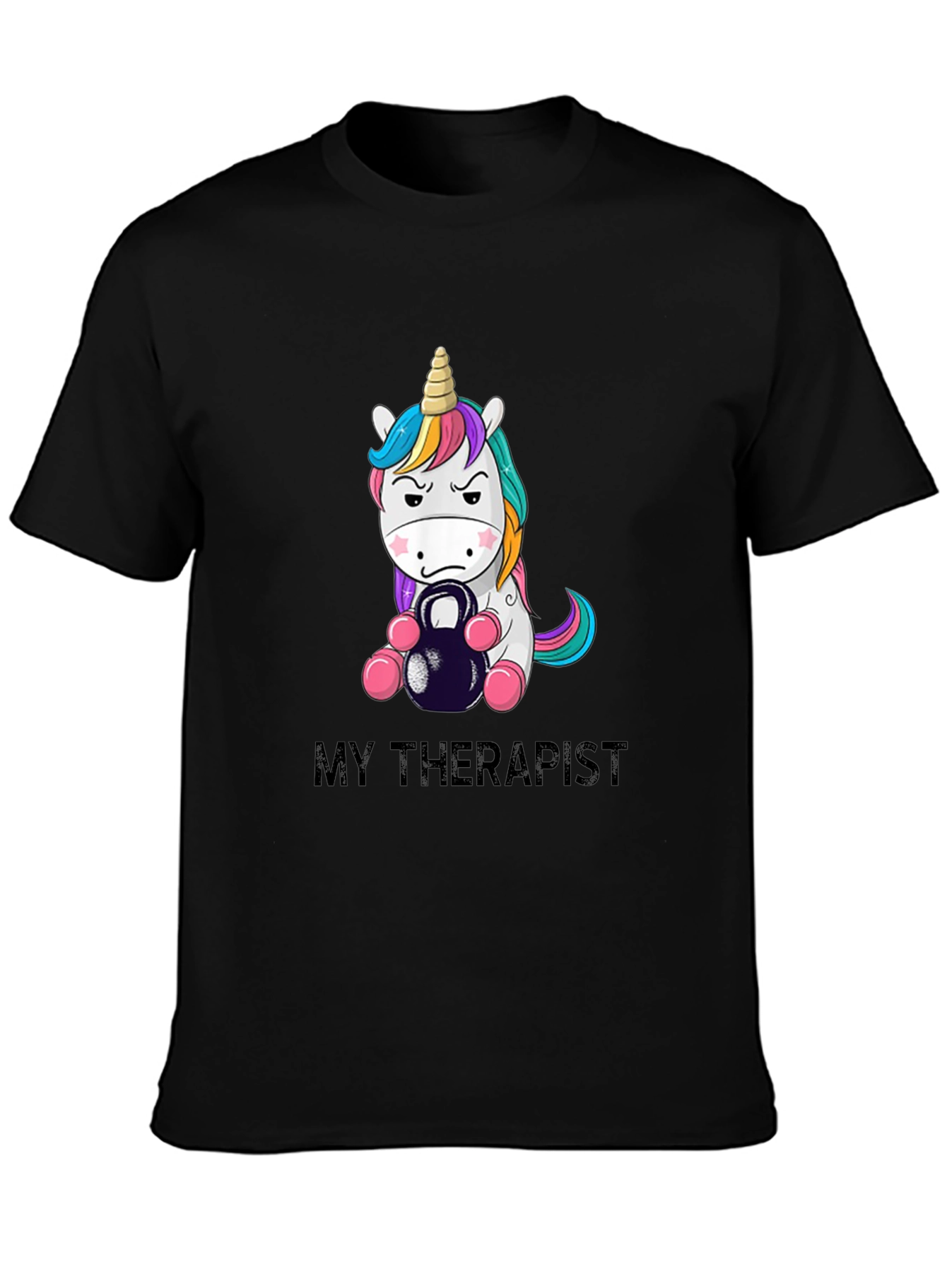 My Therapist Unicorn Kettlebell T-Shirt