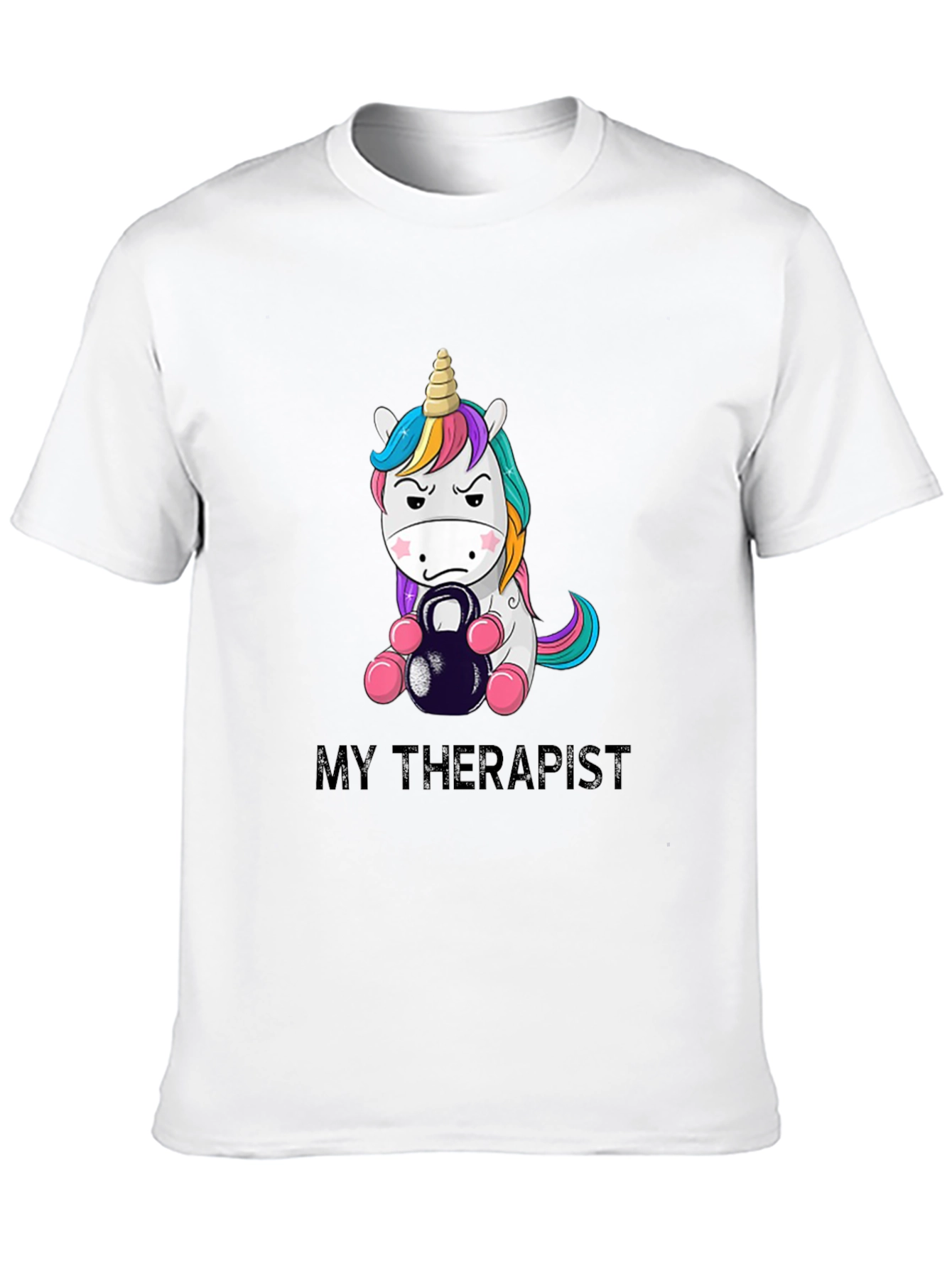 My Therapist Unicorn Kettlebell T-Shirt