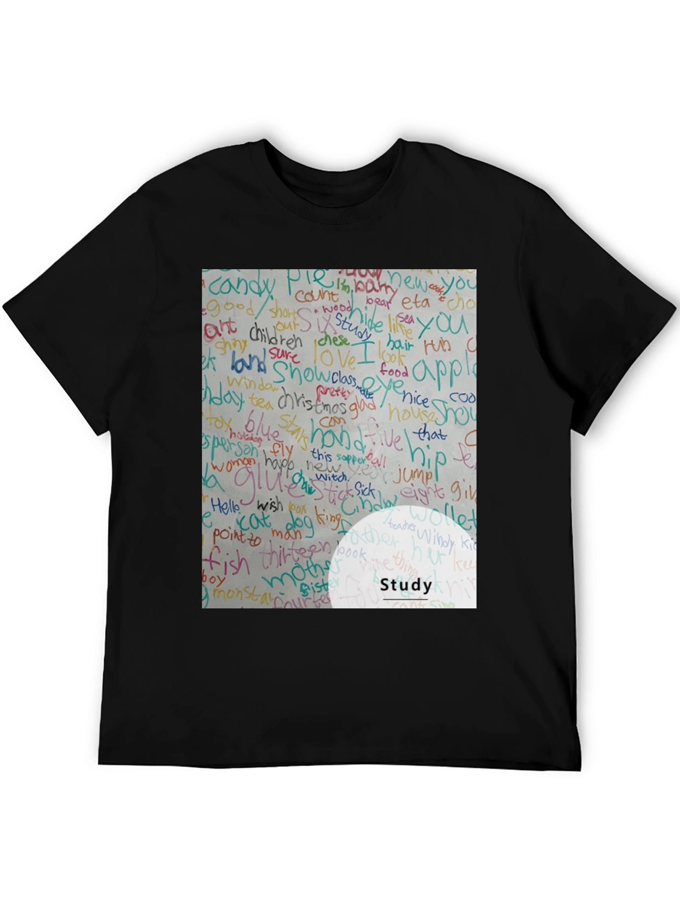 Study Word Art T-Shirt