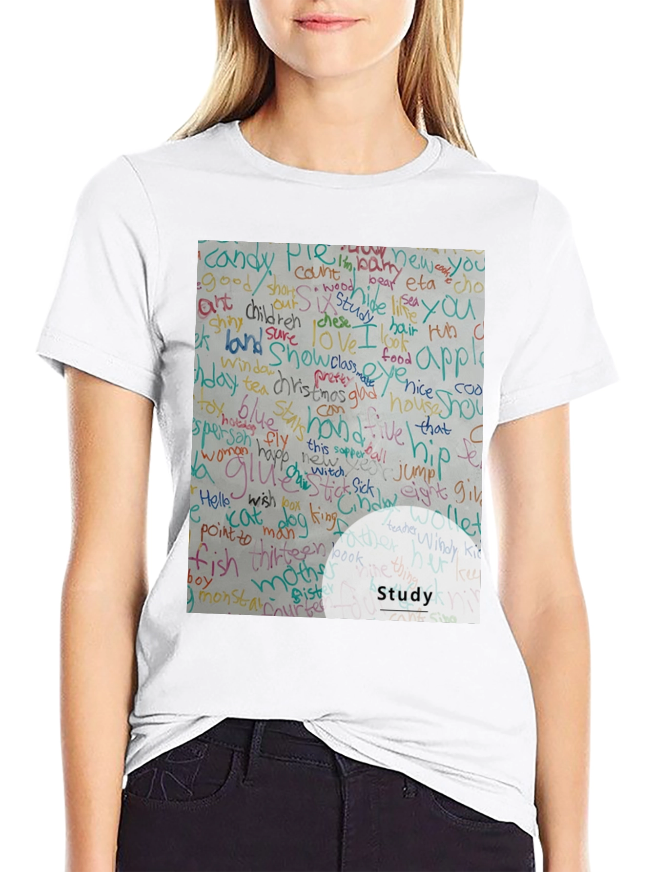 Study Word Art T-Shirt
