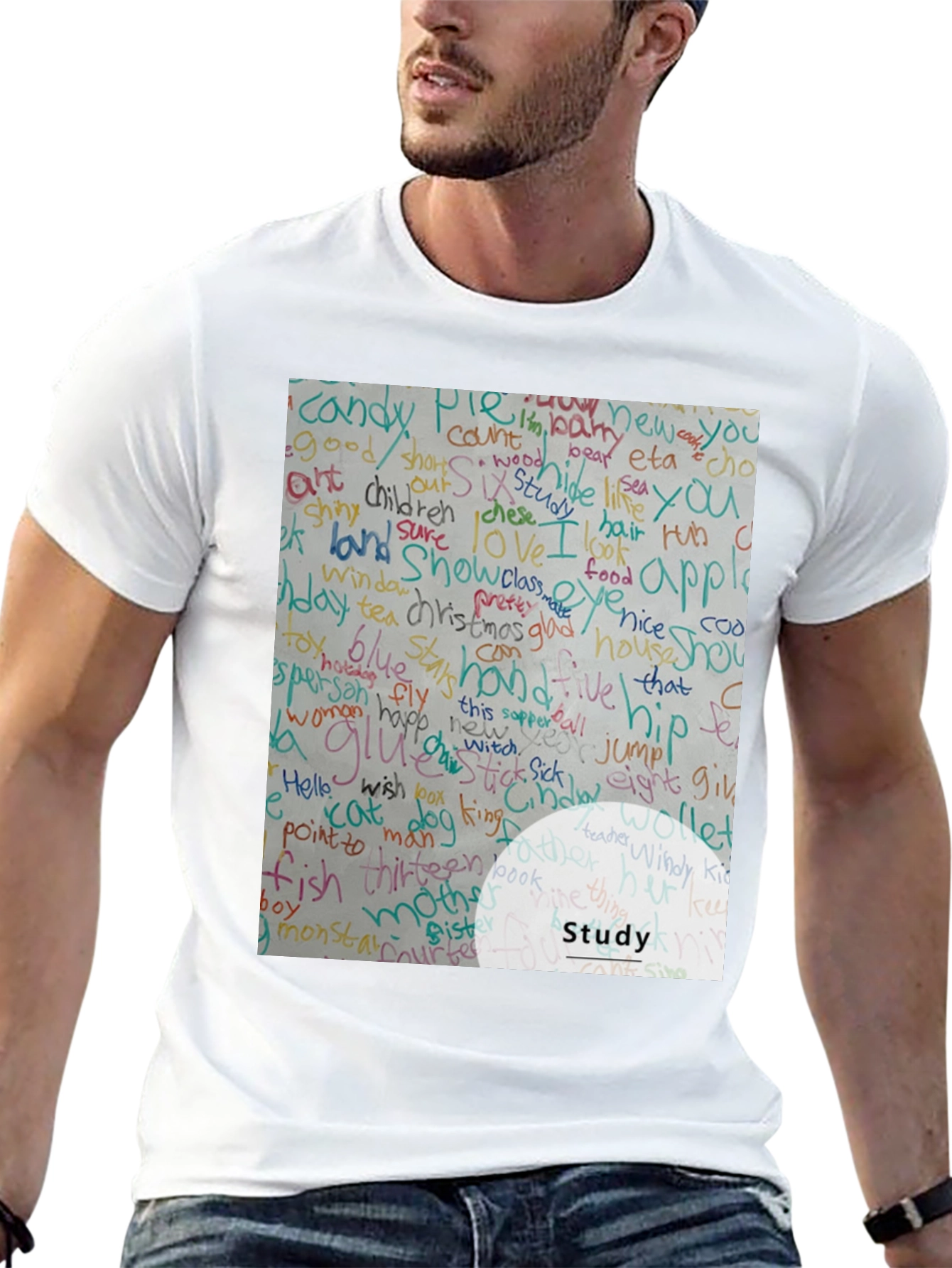 Study Word Art T-Shirt