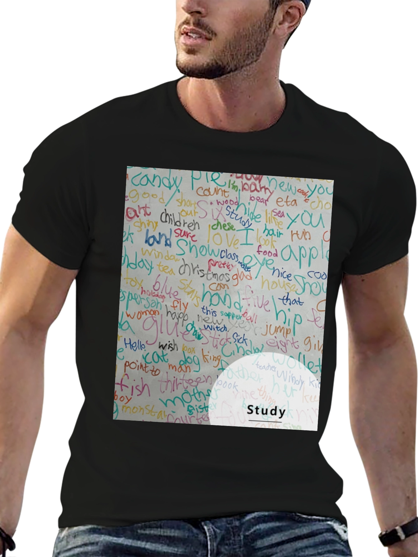 Study Word Art T-Shirt