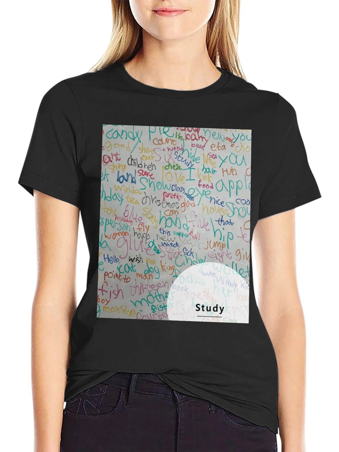 Study Word Art T-Shirt