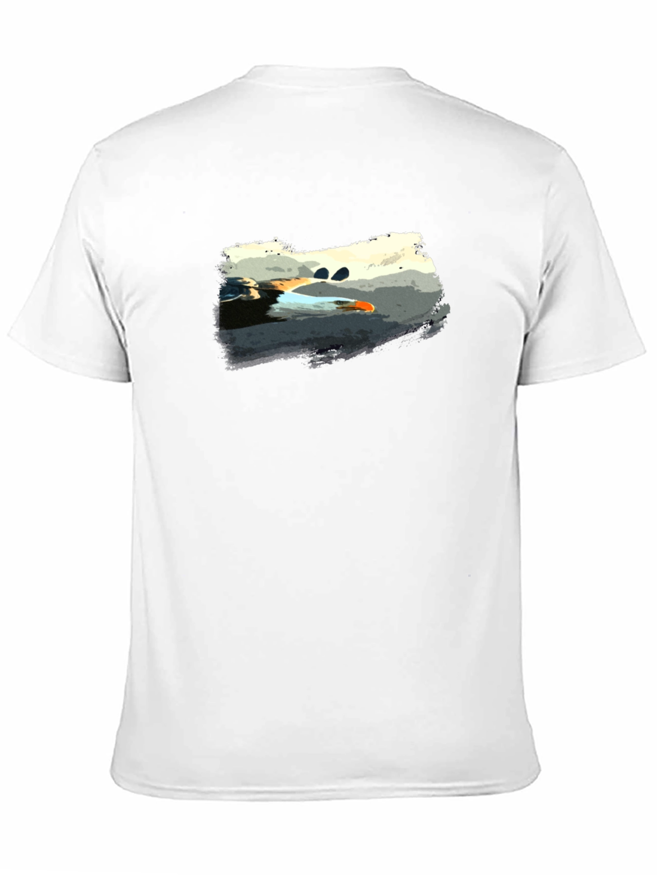 Graphic Print Black Tee