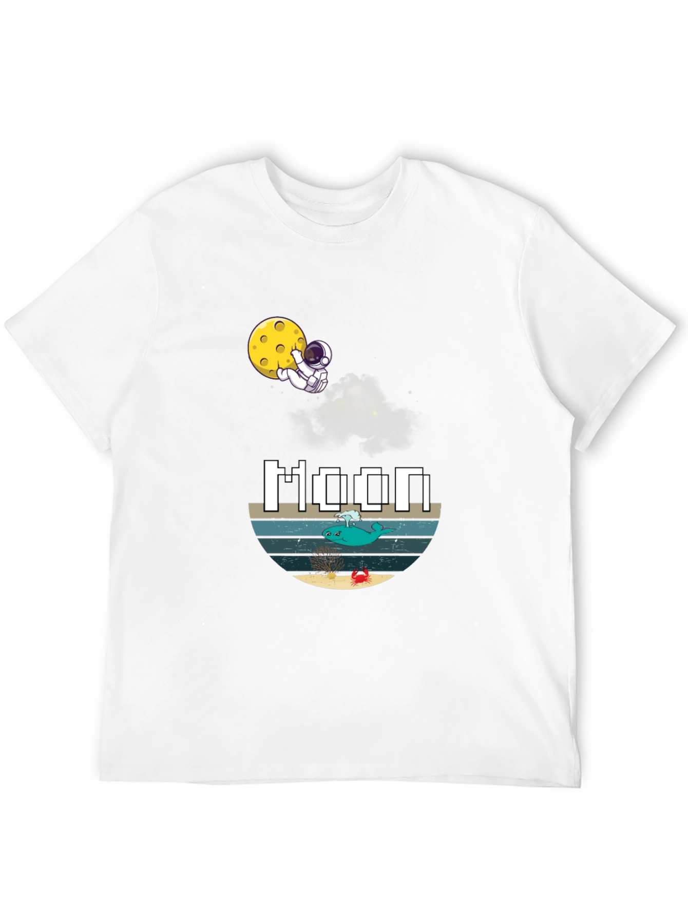 Astronaut Moon Graphic T-Shirt