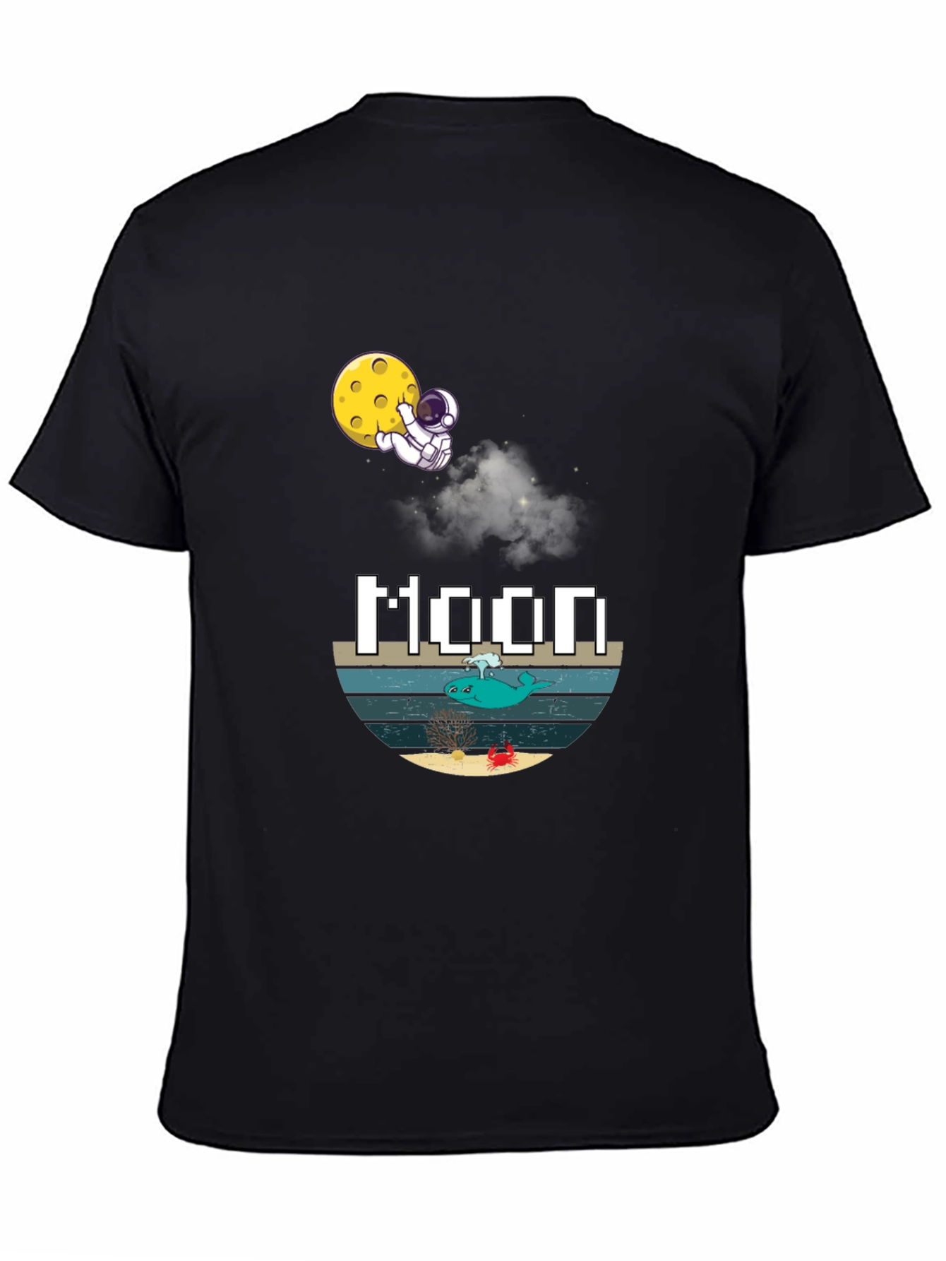 Astronaut Moon Graphic T-Shirt