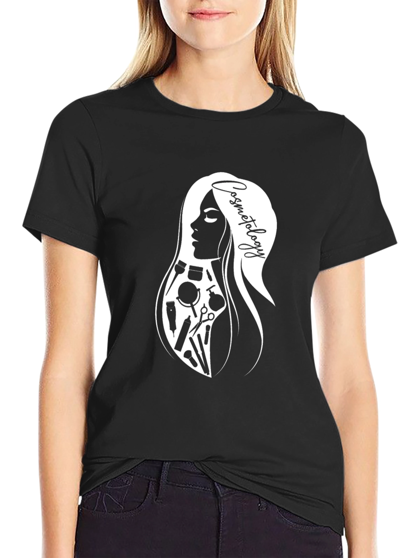 Cosmetology Graphic Tee - Black T-Shirt
