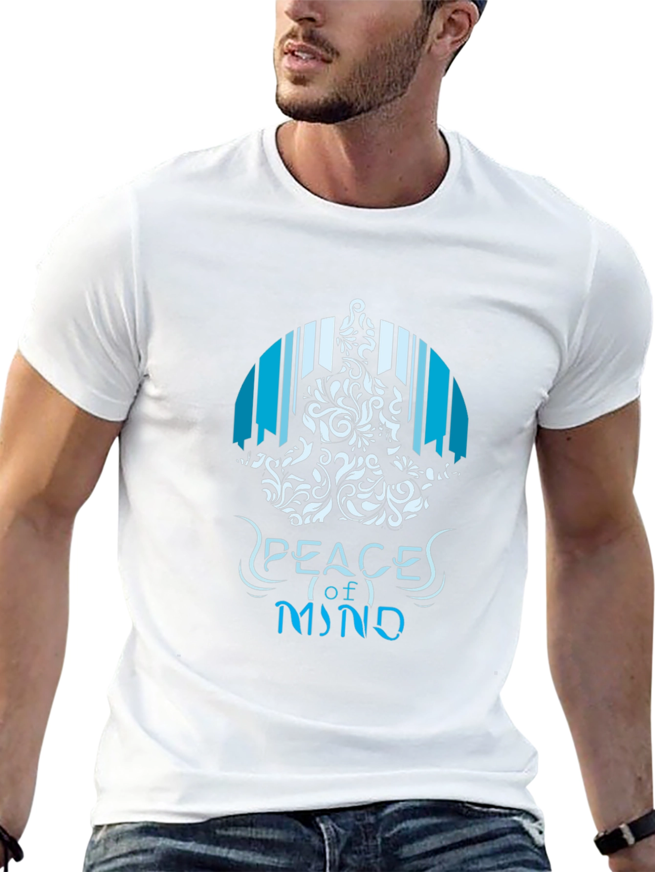 Peace of Mind Graphic T-Shirt - Mens Black Tee