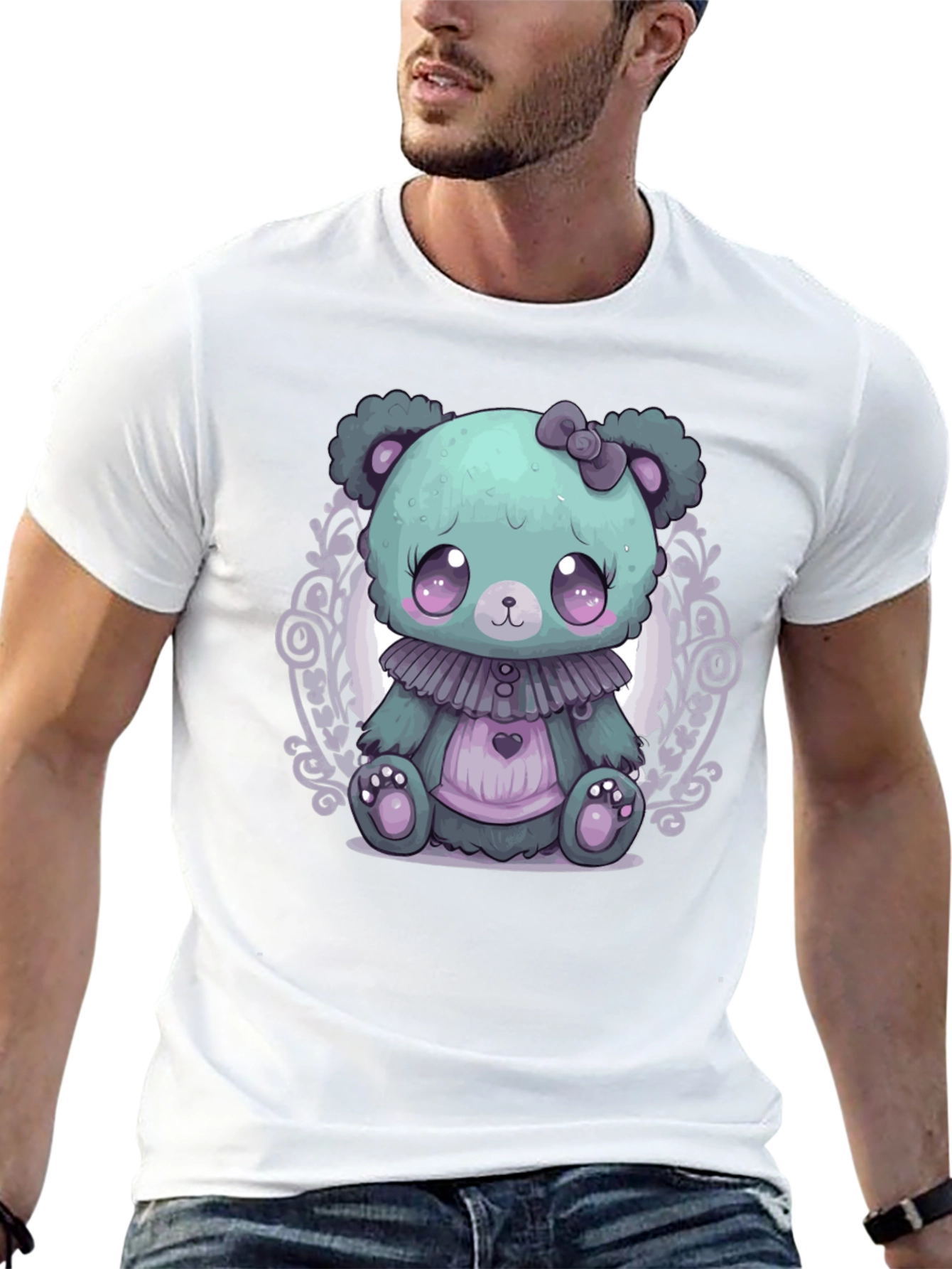 Cute Kawaii Pastel Goth Teddy Bear T-Shirt