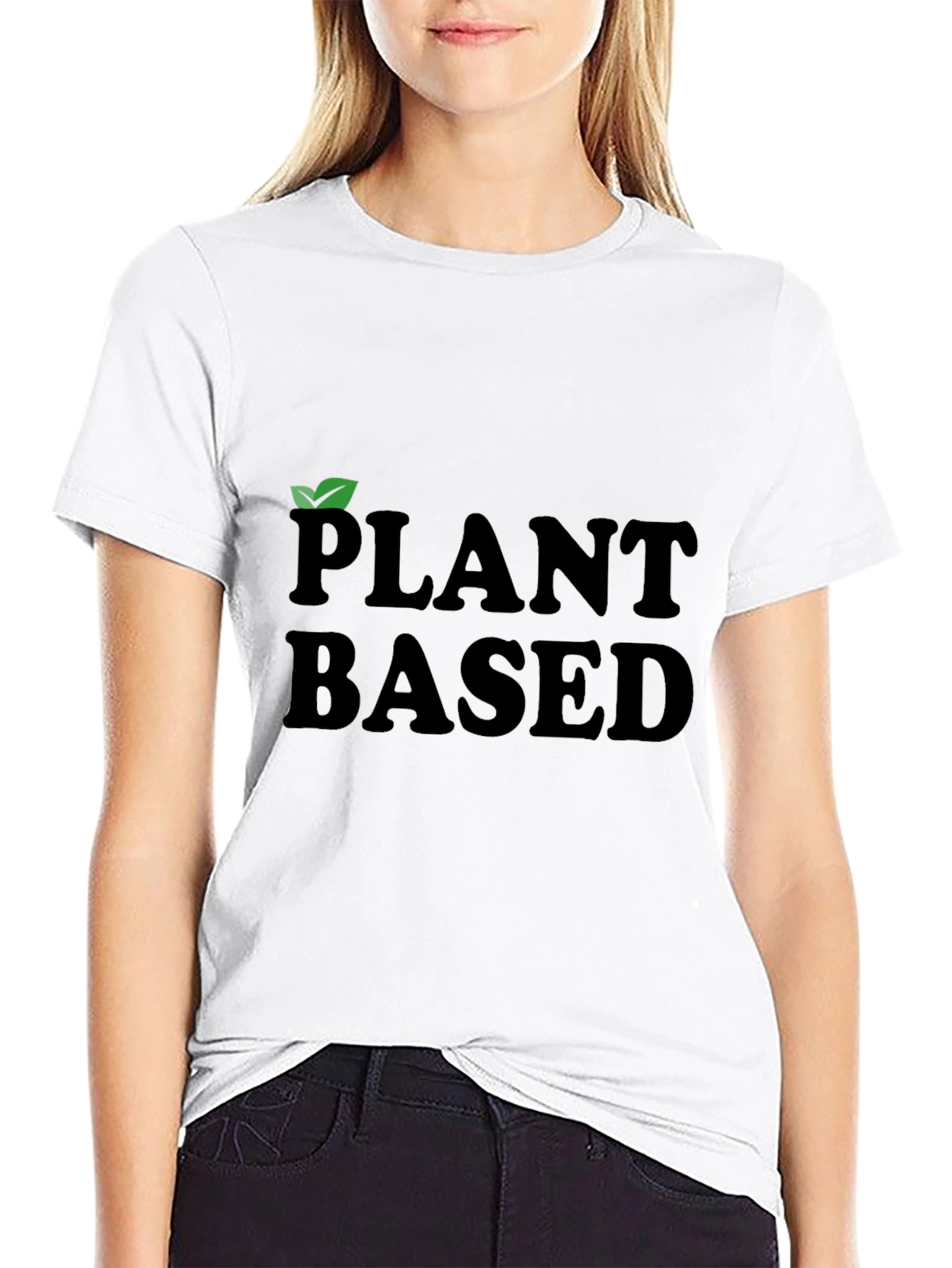 Plant Based Black Graphic Tee