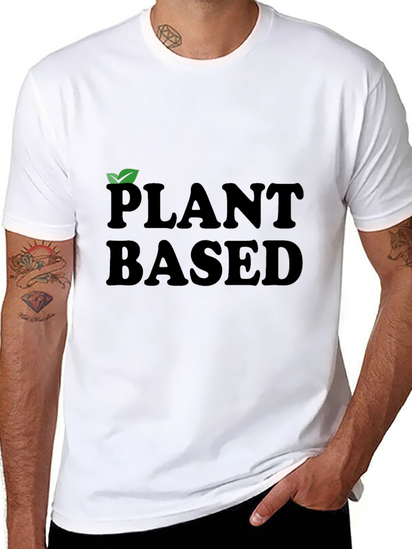 Plant Based Black Graphic Tee