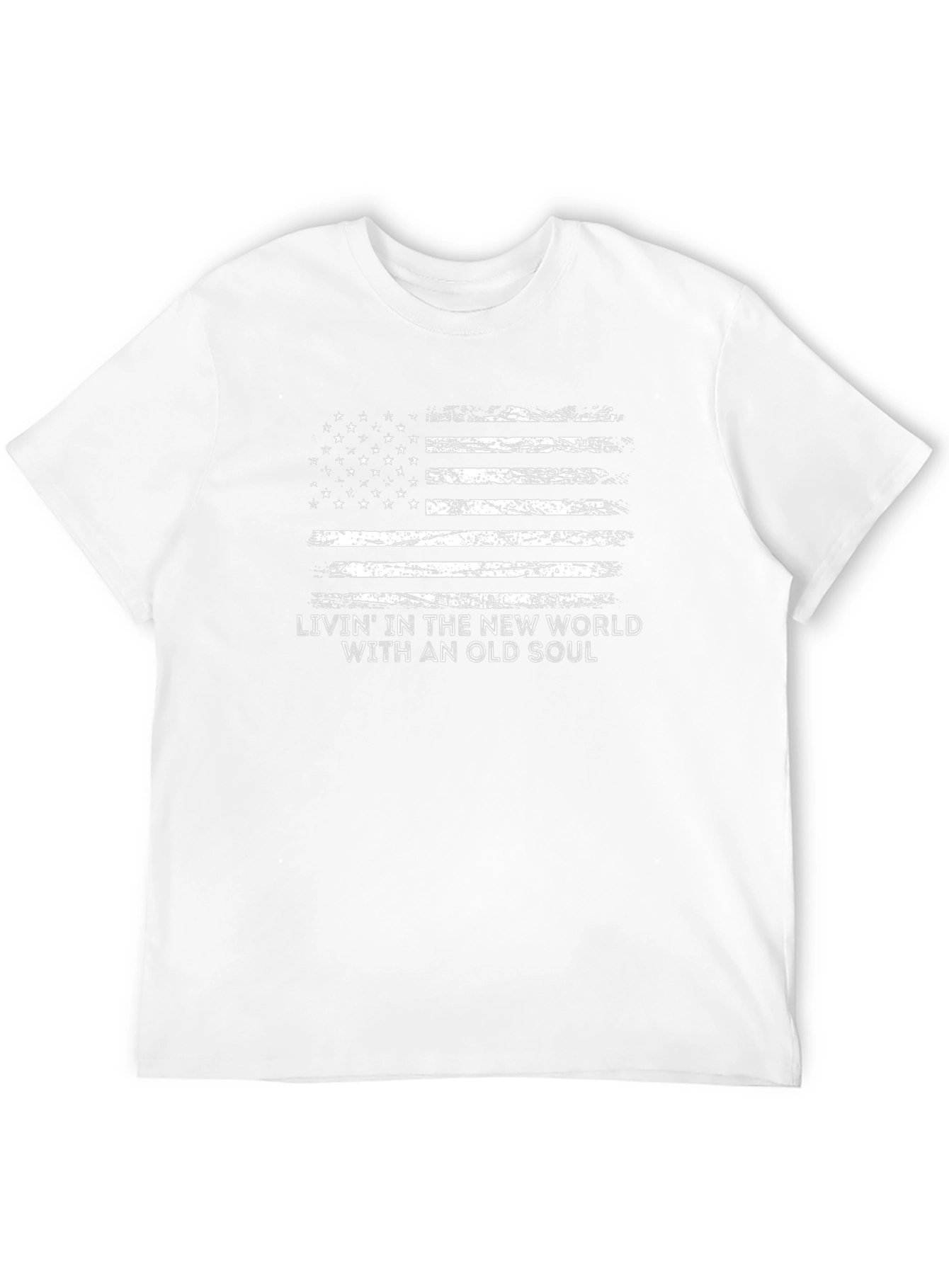 American Flag Livin With an Old Soul T-Shirt