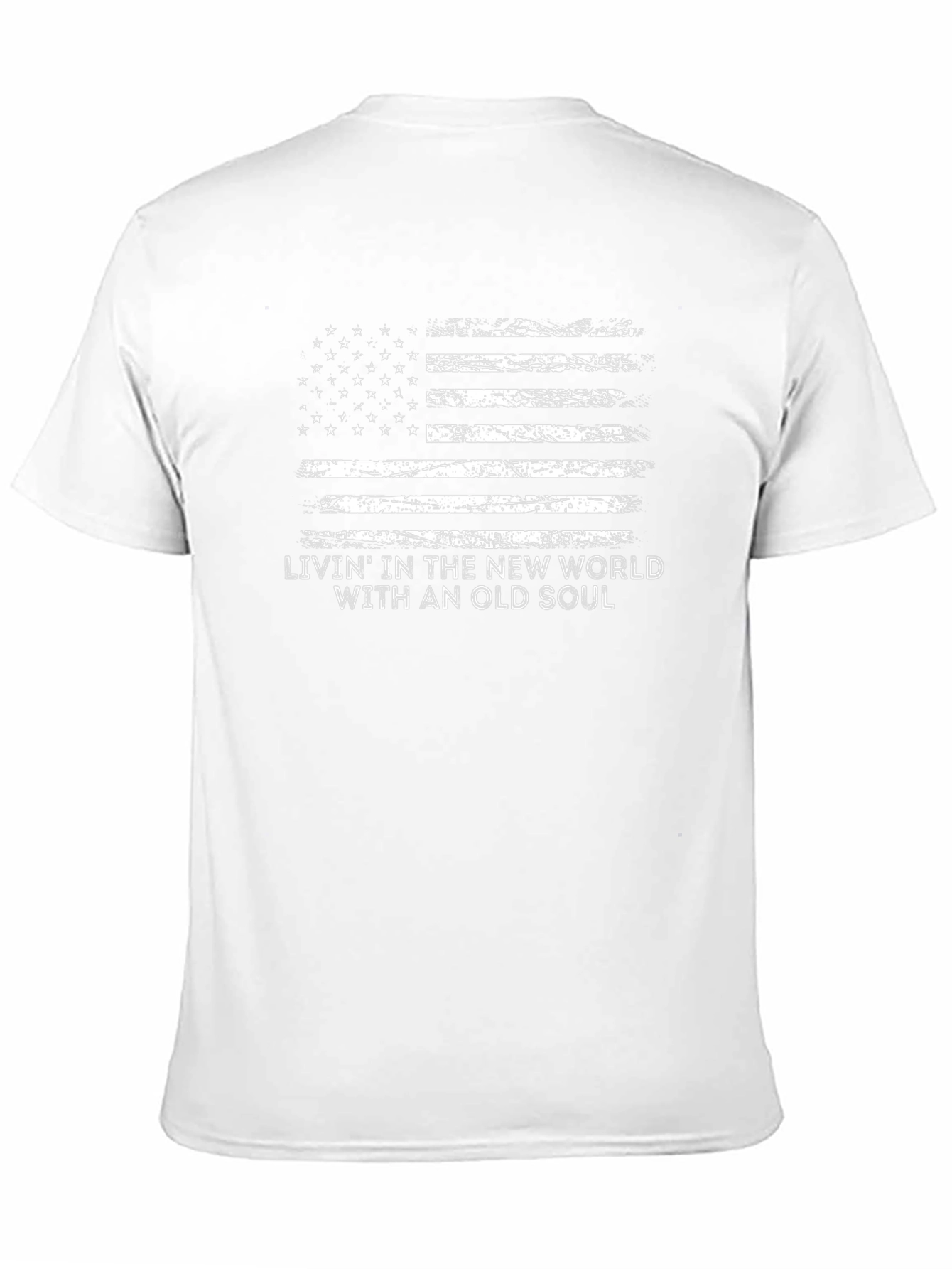 American Flag Livin With an Old Soul T-Shirt