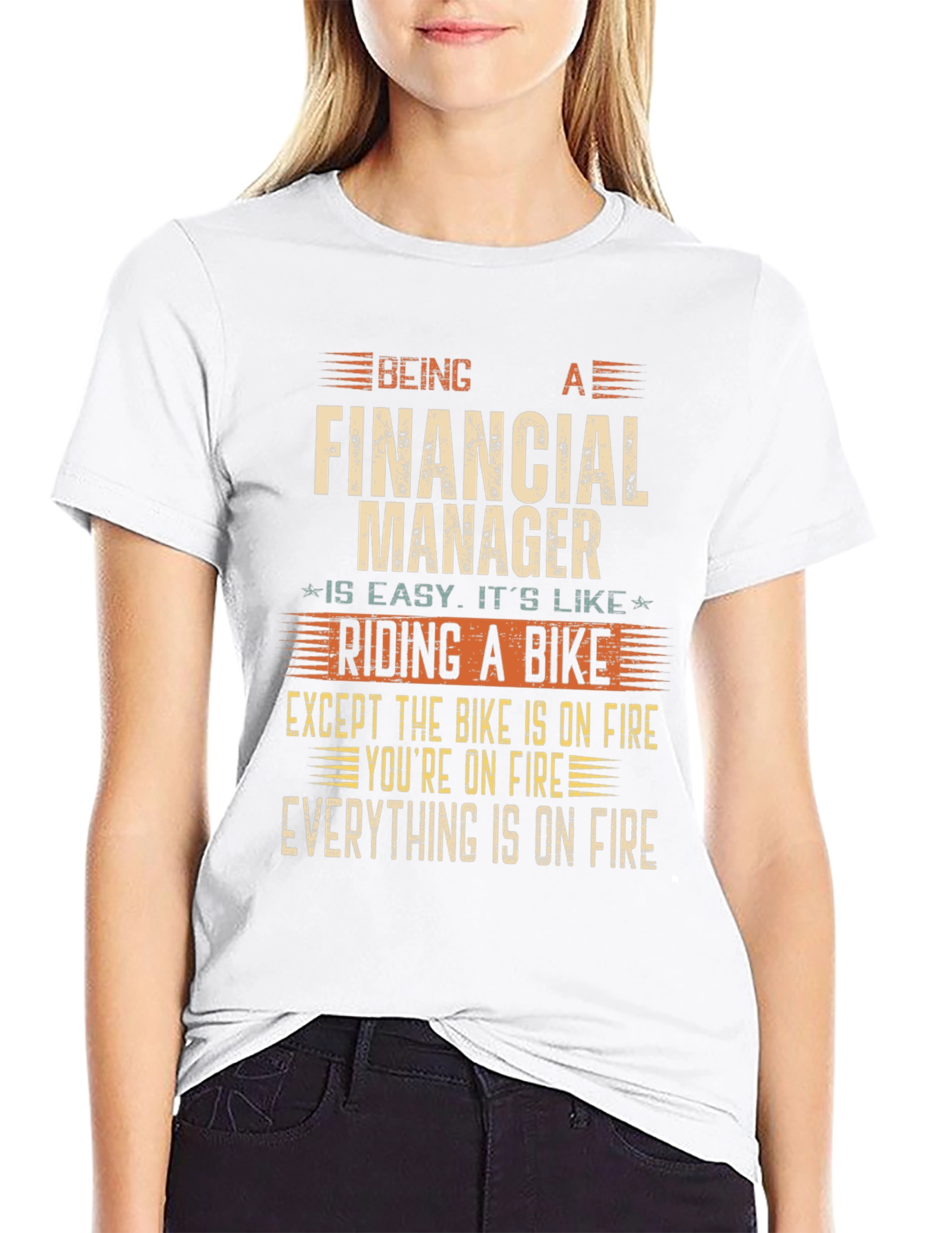 Financial Manager On Fire T-Shirt
