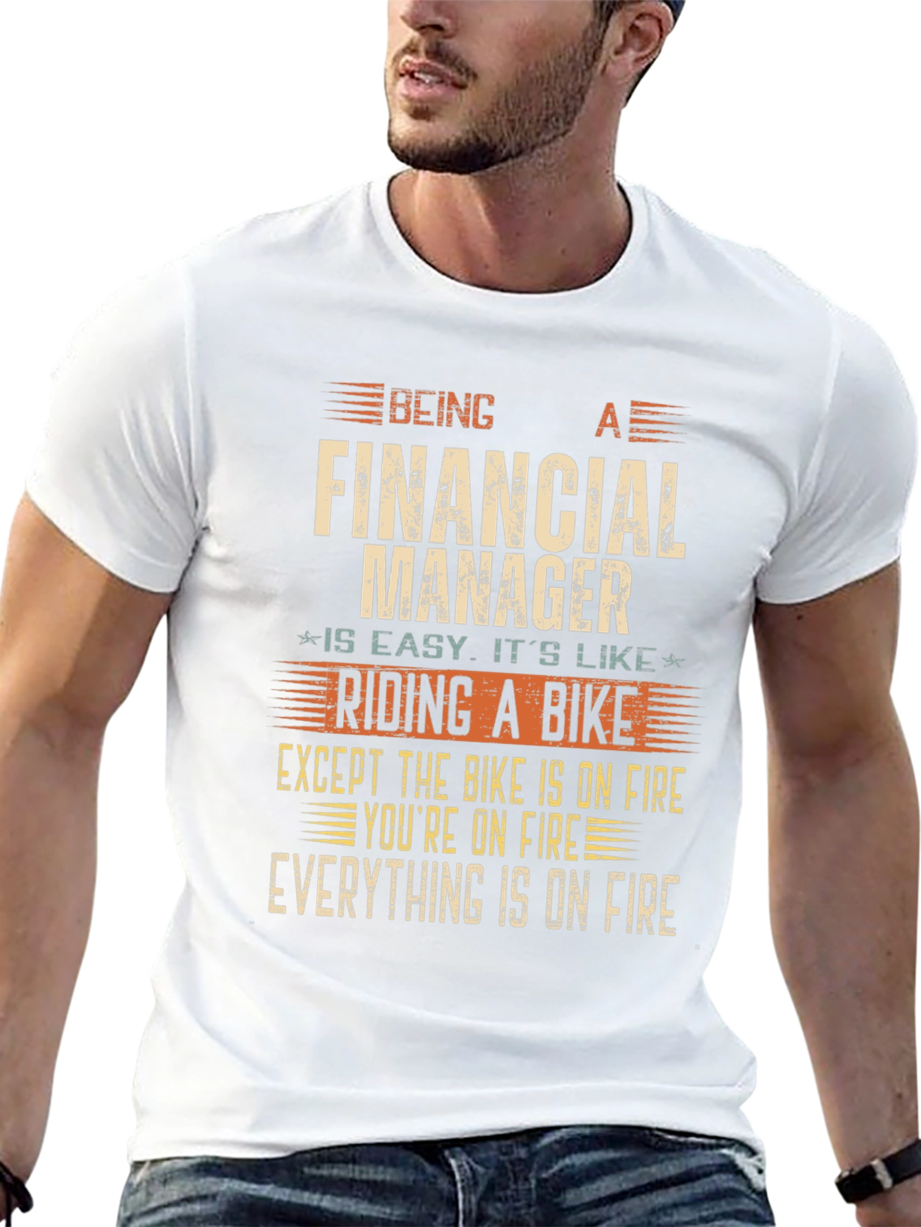 Financial Manager On Fire T-Shirt