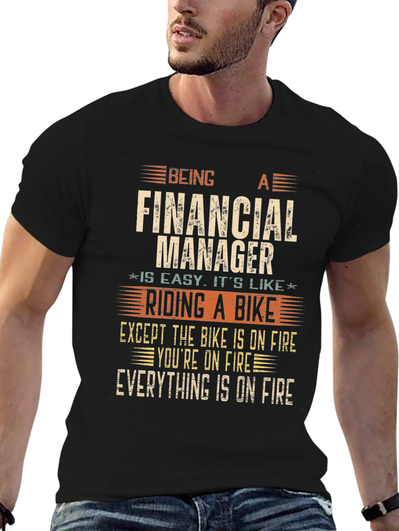 Financial Manager On Fire T-Shirt
