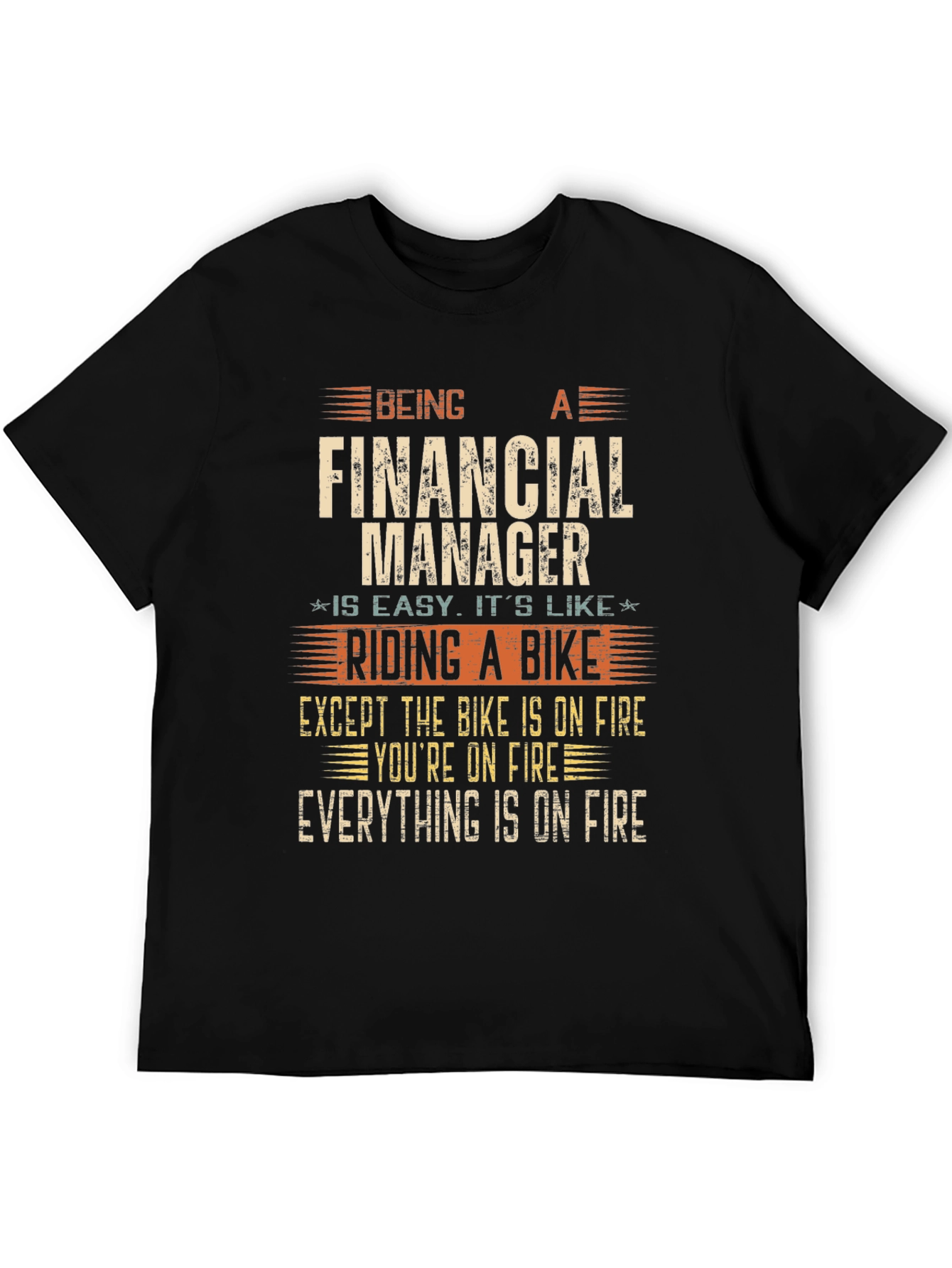 Financial Manager On Fire T-Shirt