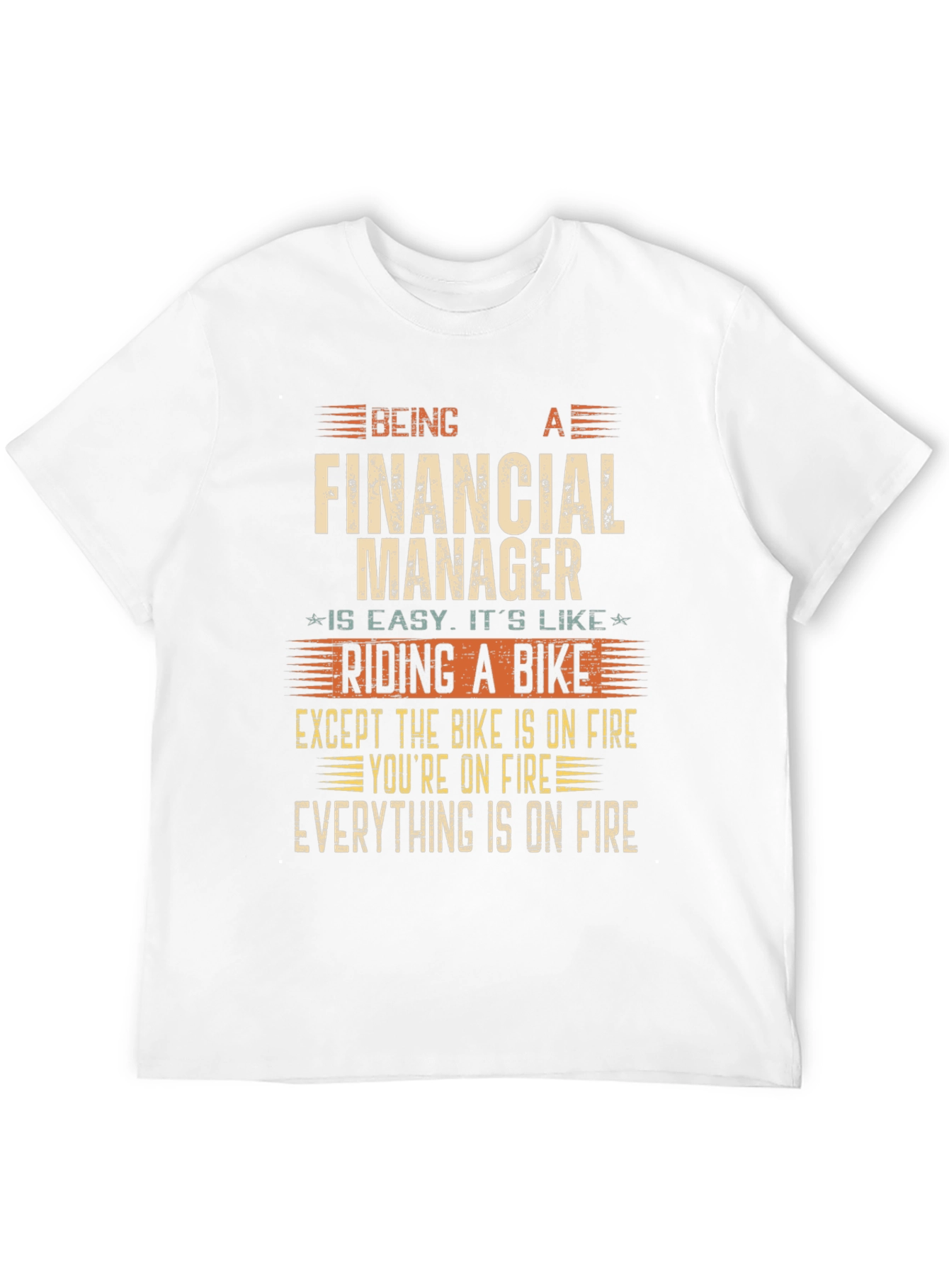 Financial Manager On Fire T-Shirt