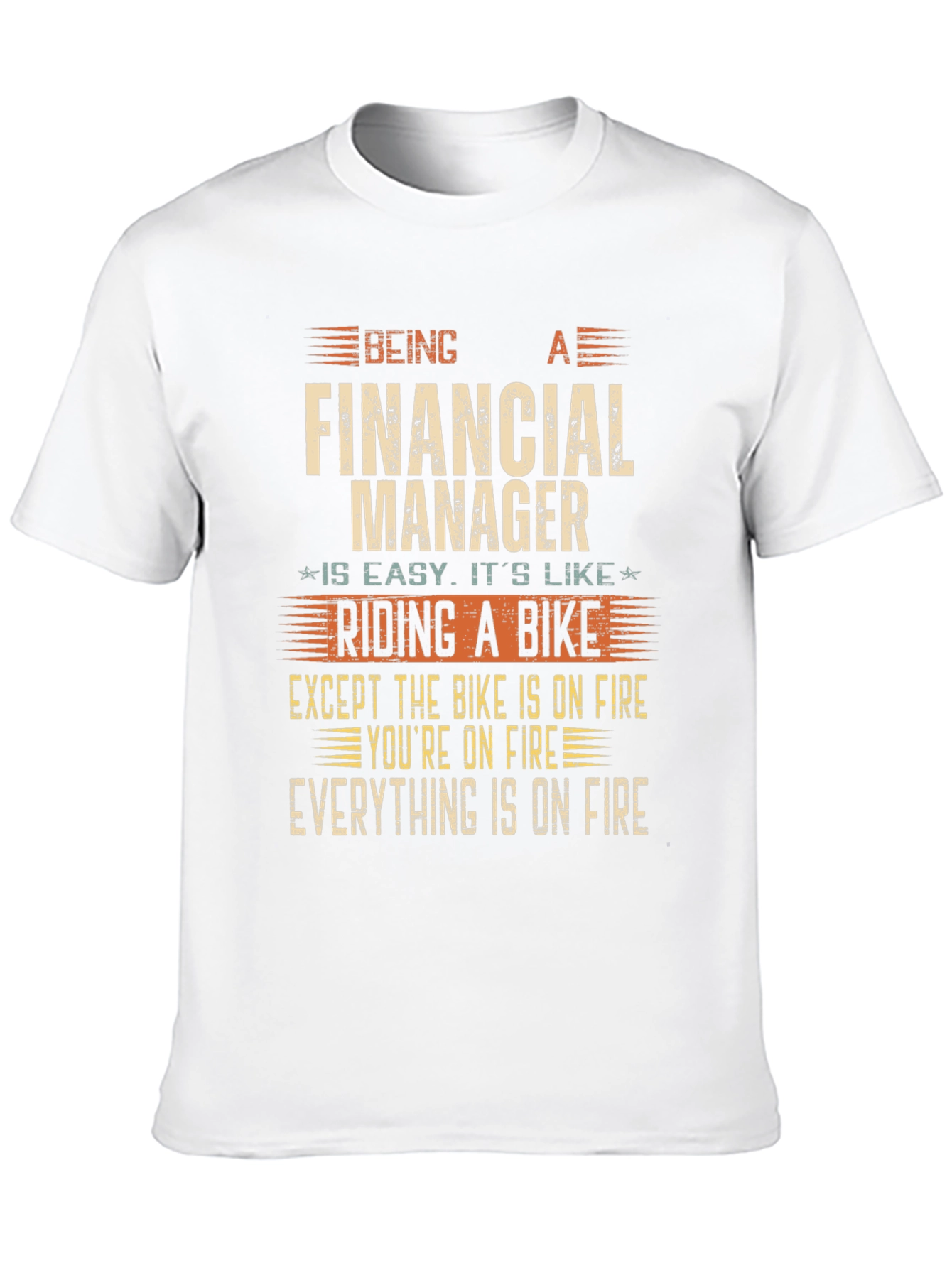 Financial Manager On Fire T-Shirt