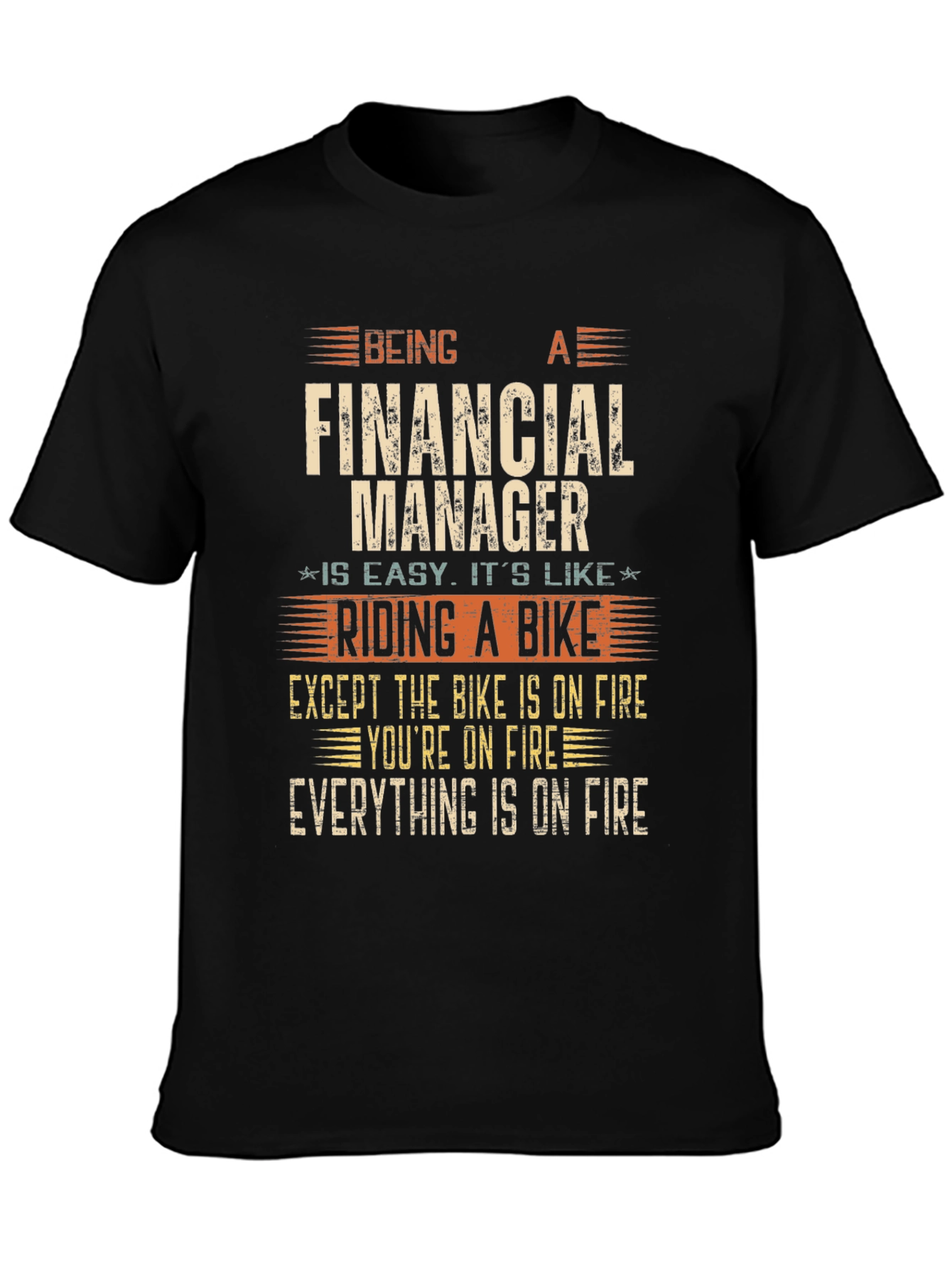 Financial Manager On Fire T-Shirt