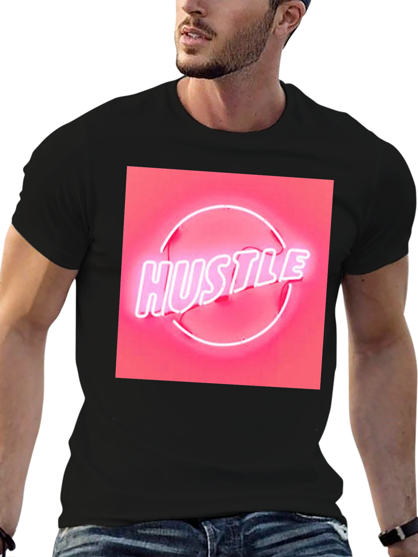 Neon Hustle Graphic Tee - Trendy Streetwear
