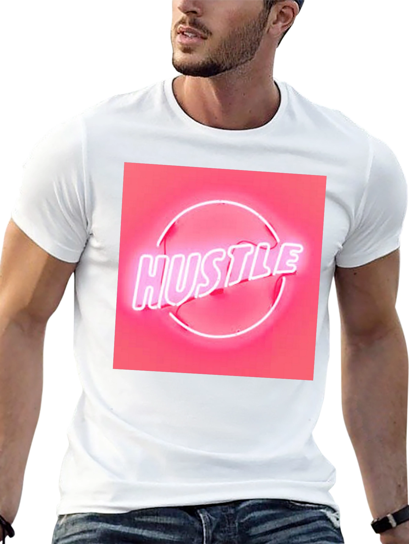 Neon Hustle Graphic Tee - Trendy Streetwear