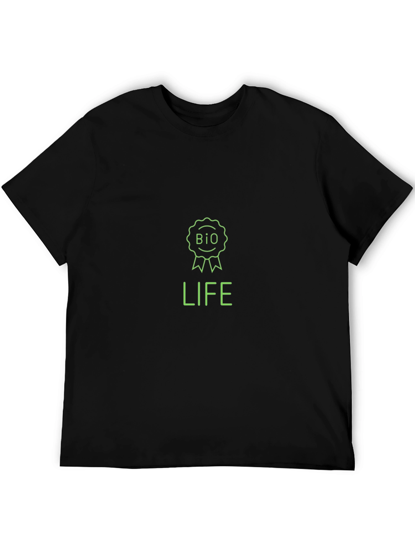 Bio Life Black T-Shirt - Eco Friendly Design