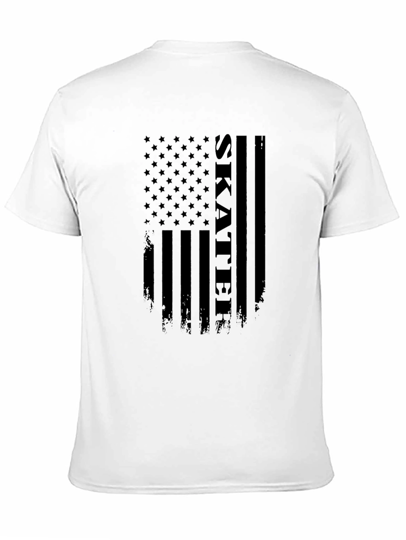 Skater Flag Graphic T-Shirt - Black