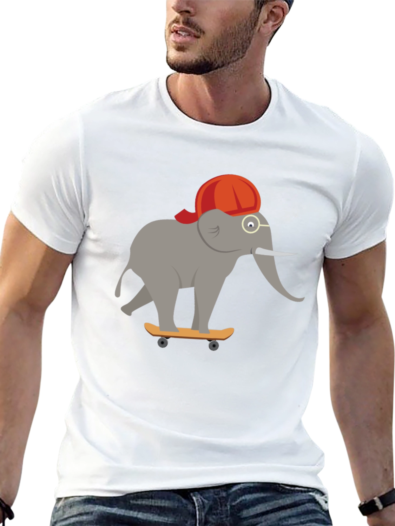Skateboarding Elephant T-Shirt